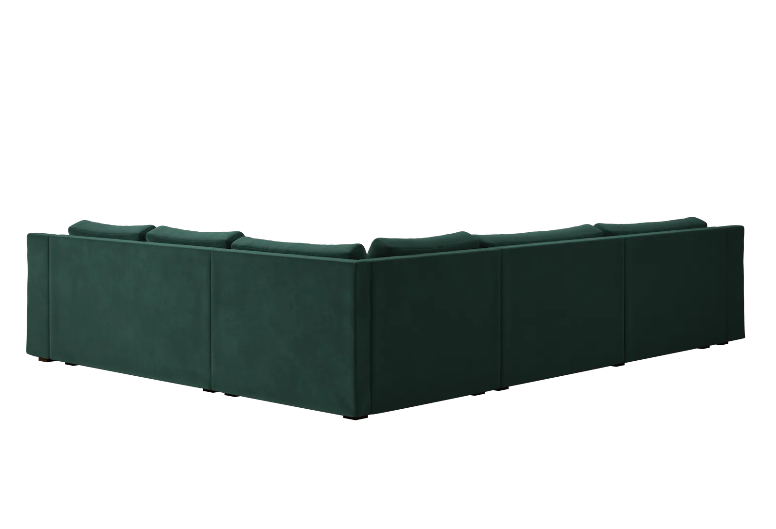 The Elevate Reversible L Sectional in Recycled Velvet