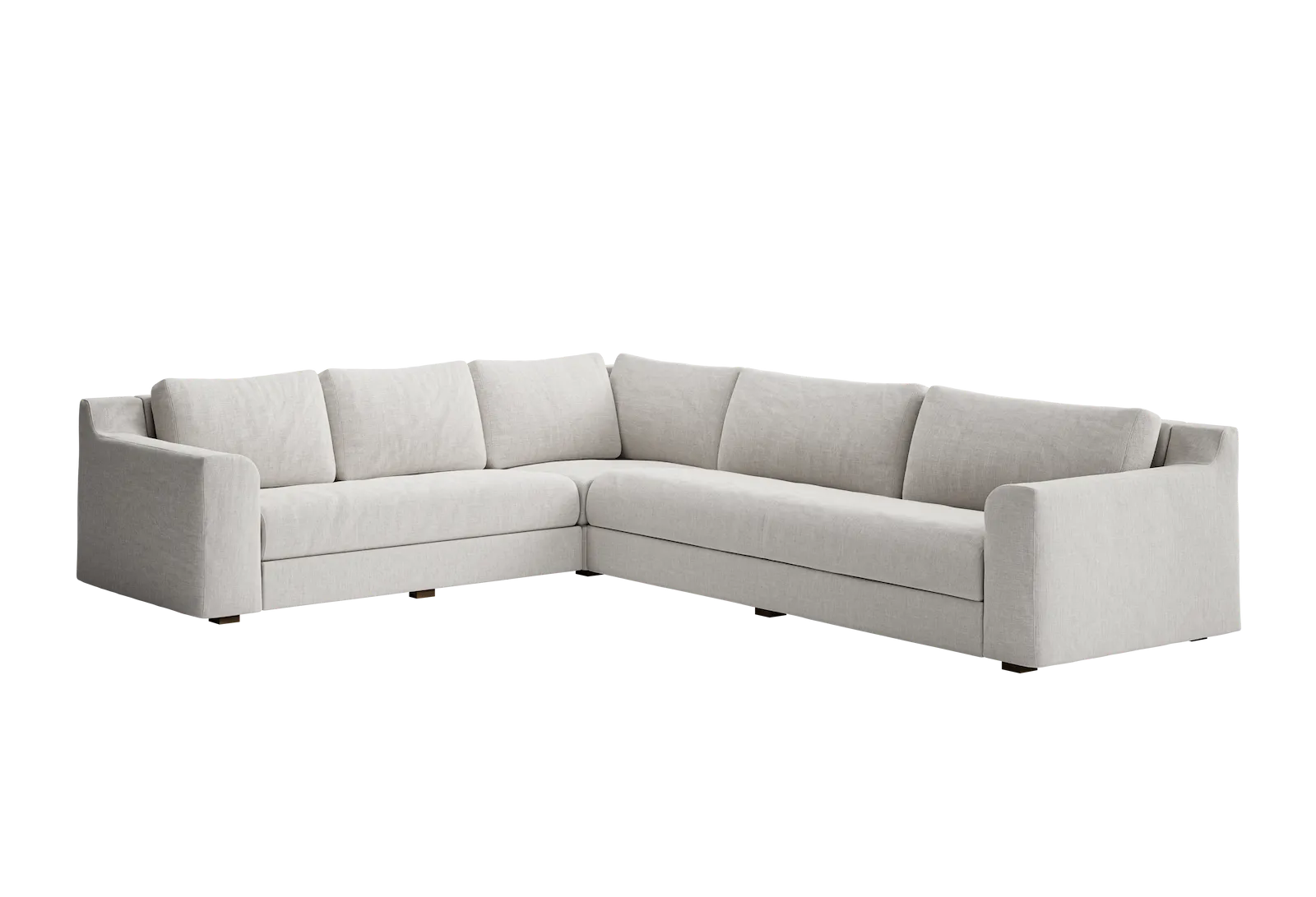 The Elevate Reversible L Sectional in Upcycled Poly