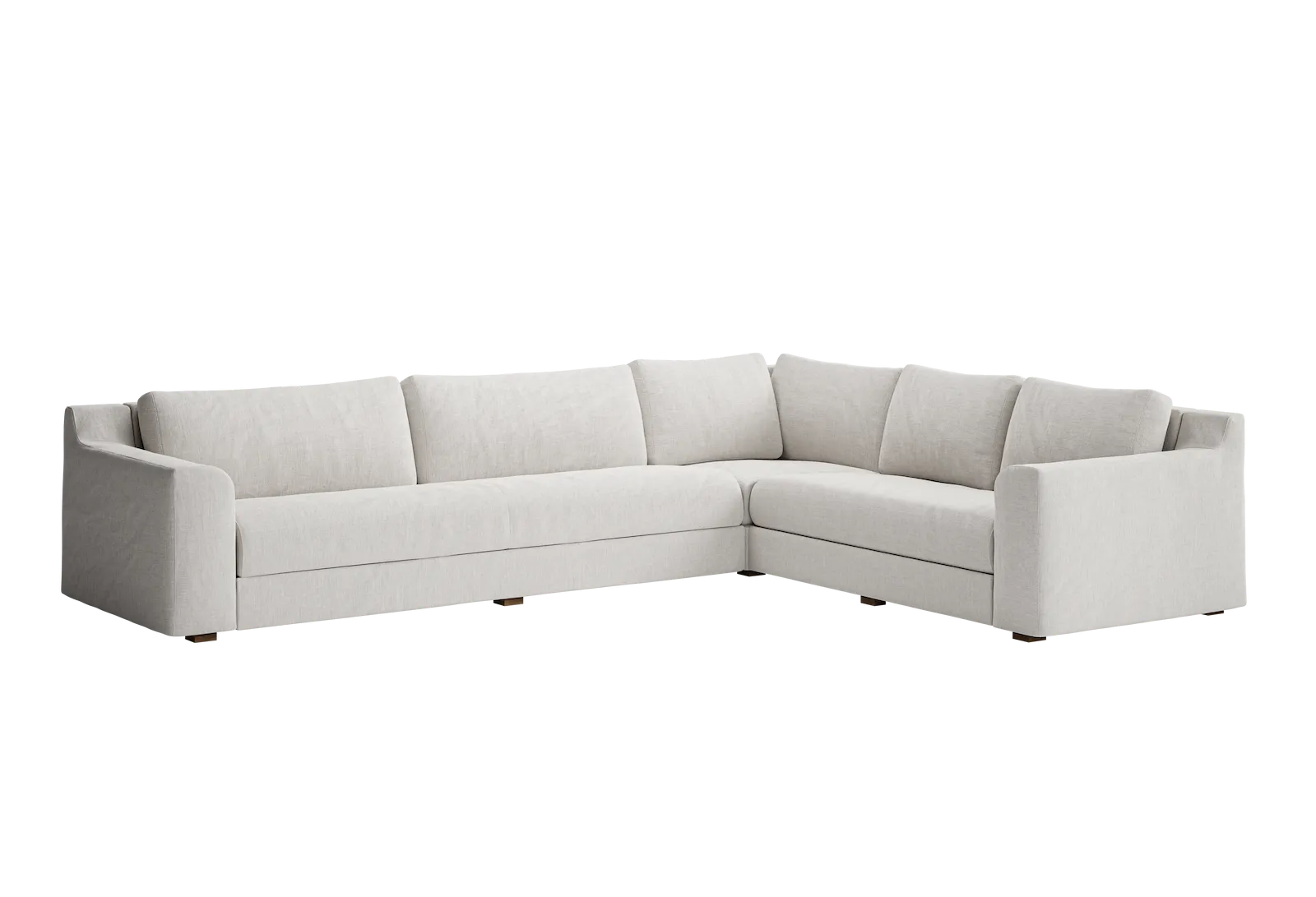 The Elevate Reversible L Sectional in Upcycled Poly