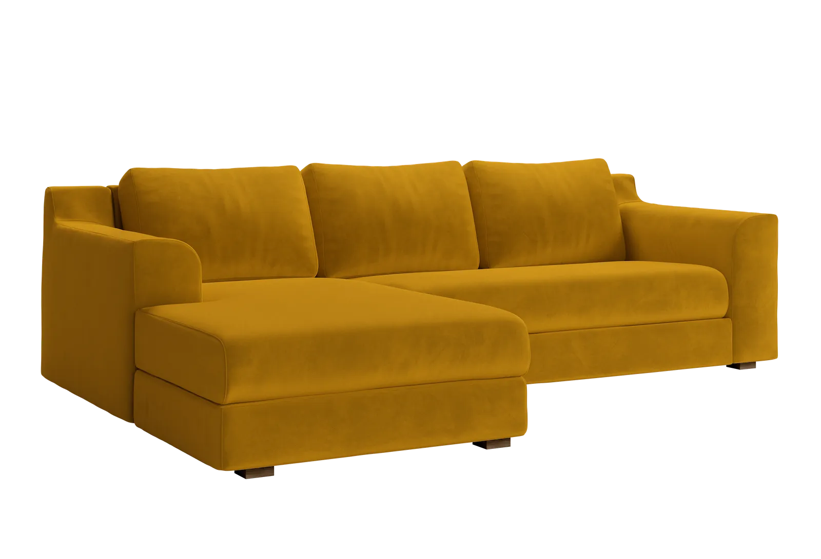 The Elevate Sectional in Recycled Velvet