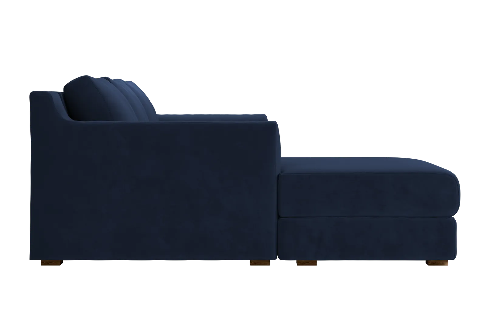 The Elevate Sectional in Recycled Velvet