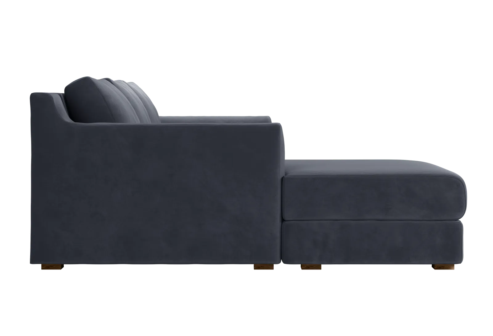 The Elevate Sectional in Recycled Velvet