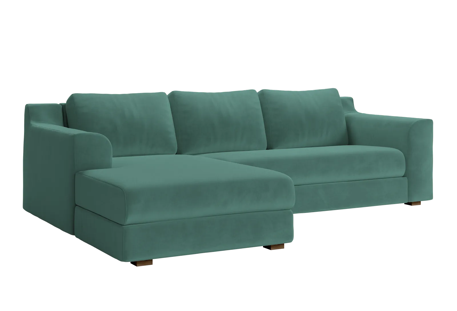 The Elevate Sectional in Recycled Velvet