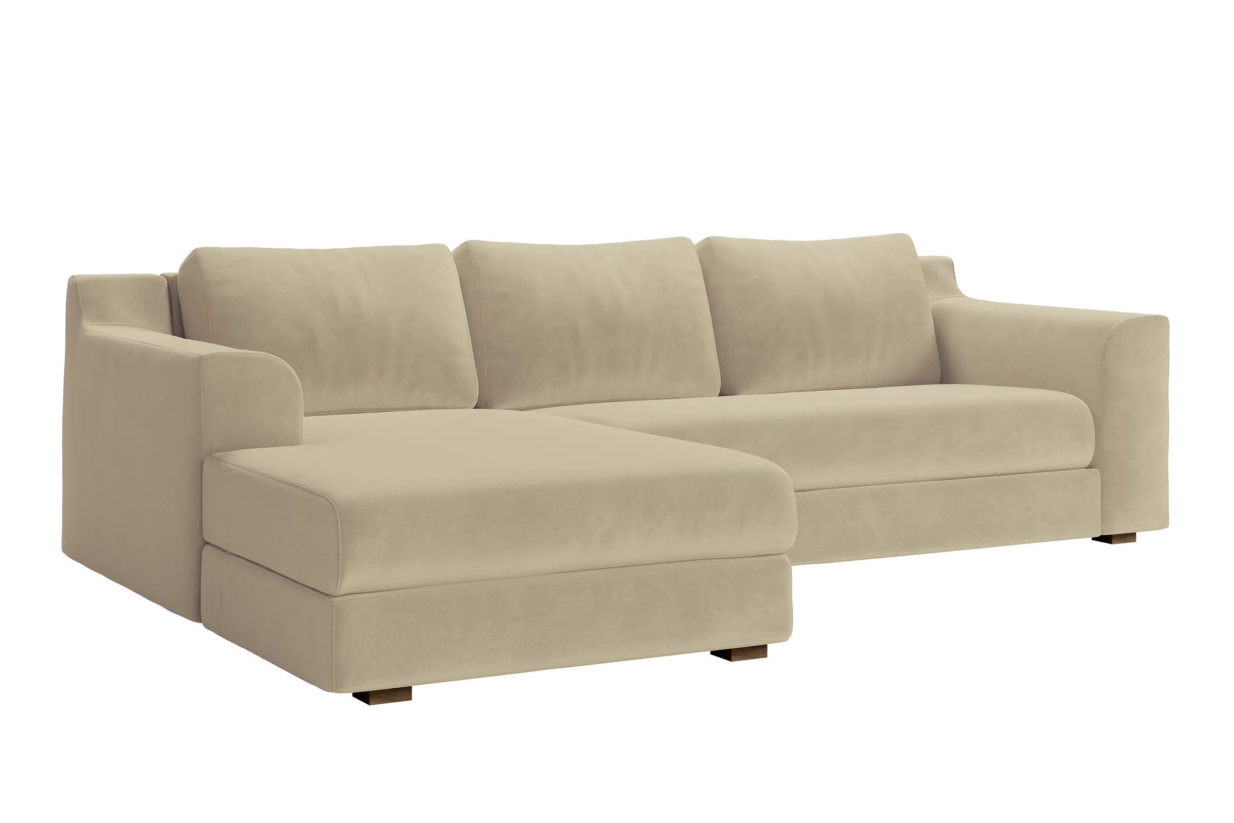 The Elevate Sectional in Recycled Velvet