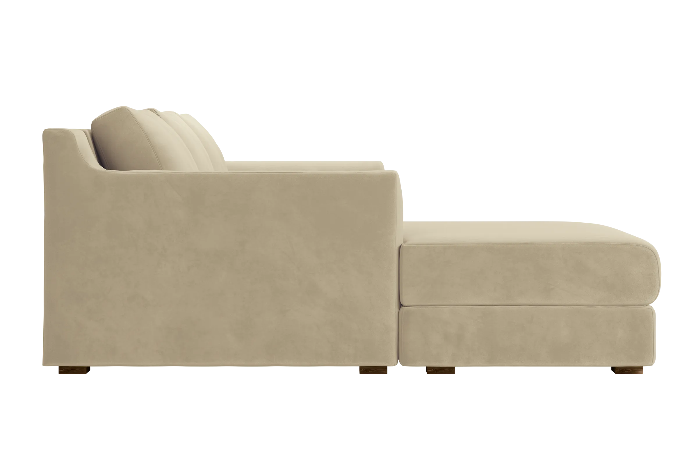 The Elevate Sectional in Recycled Velvet