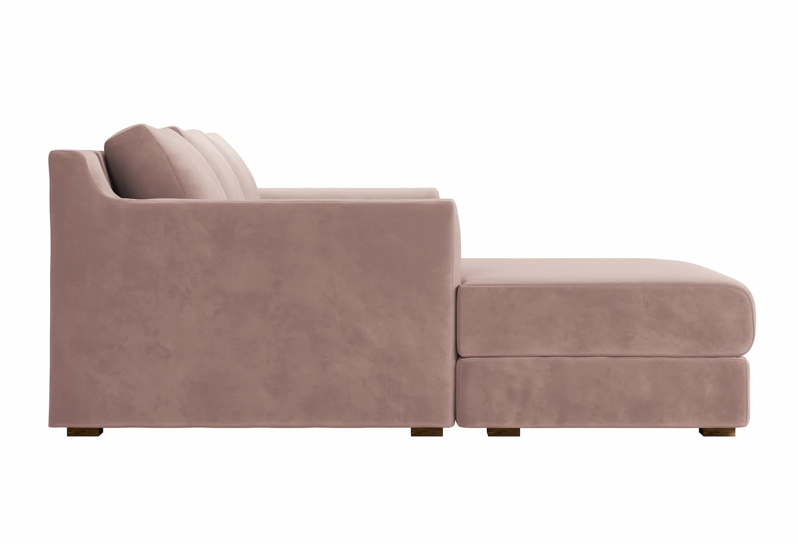 The Elevate Sectional in Recycled Velvet