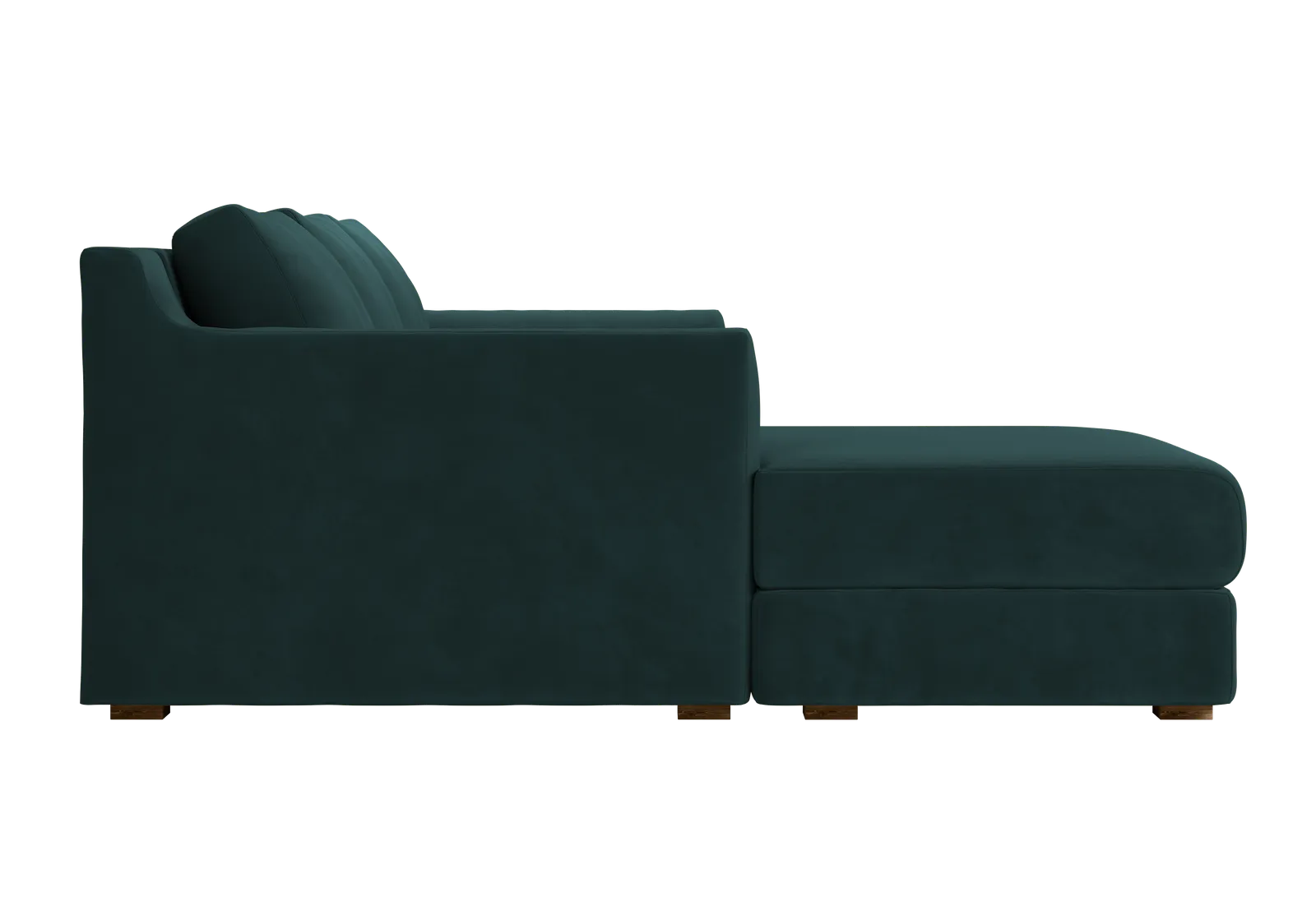 The Elevate Sectional in Recycled Velvet