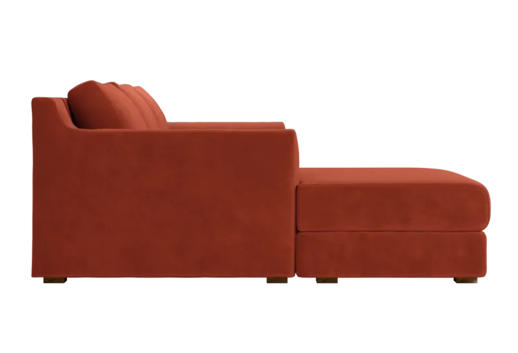 The Elevate Sectional in Recycled Velvet