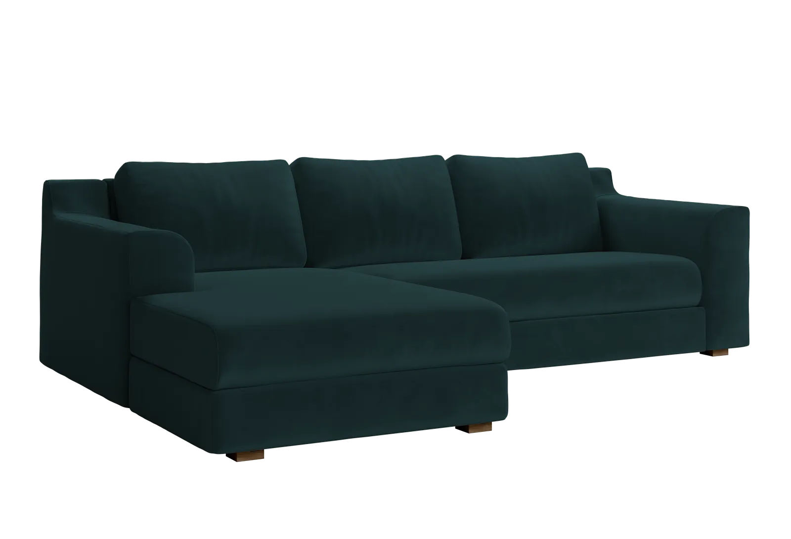 The Elevate Sectional in Recycled Velvet