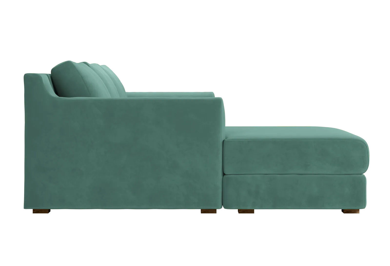 The Elevate Sectional in Recycled Velvet