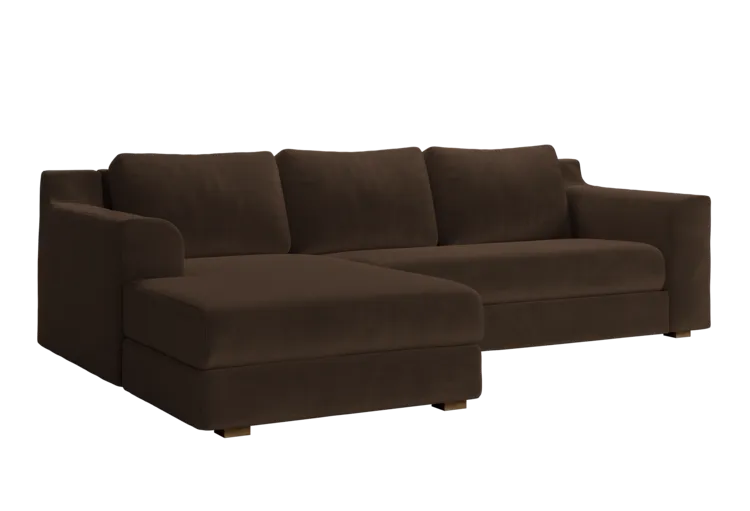 The Elevate Sectional in Recycled Velvet