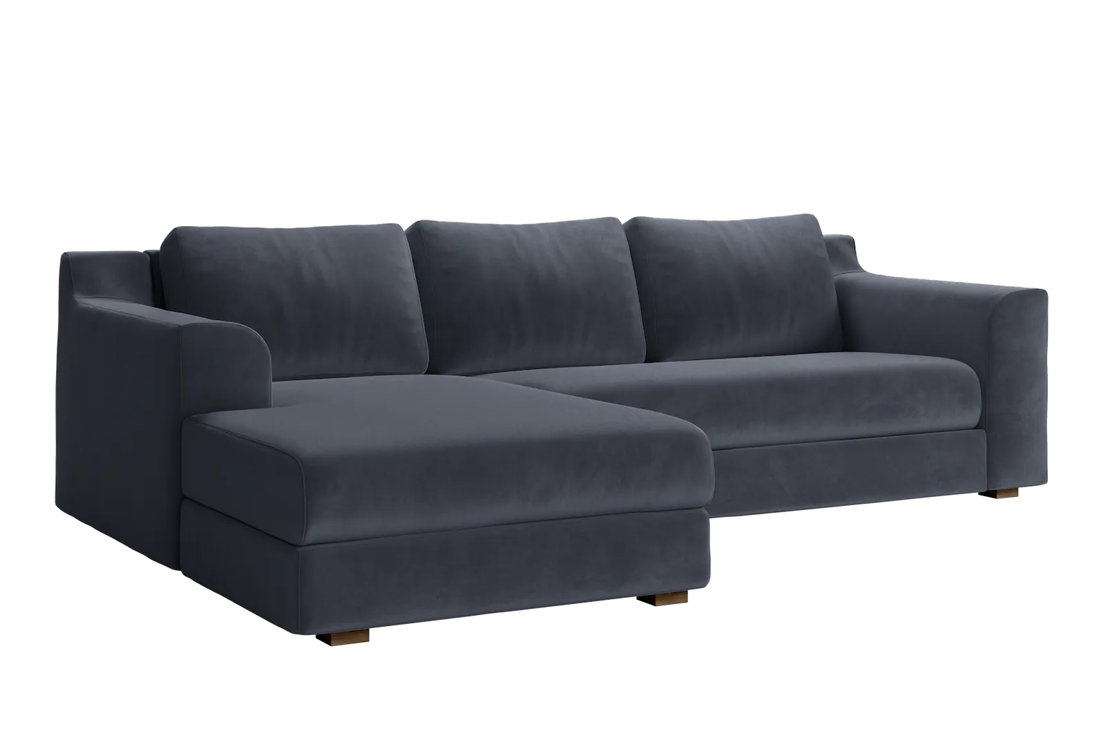 The Elevate Sectional in Recycled Velvet