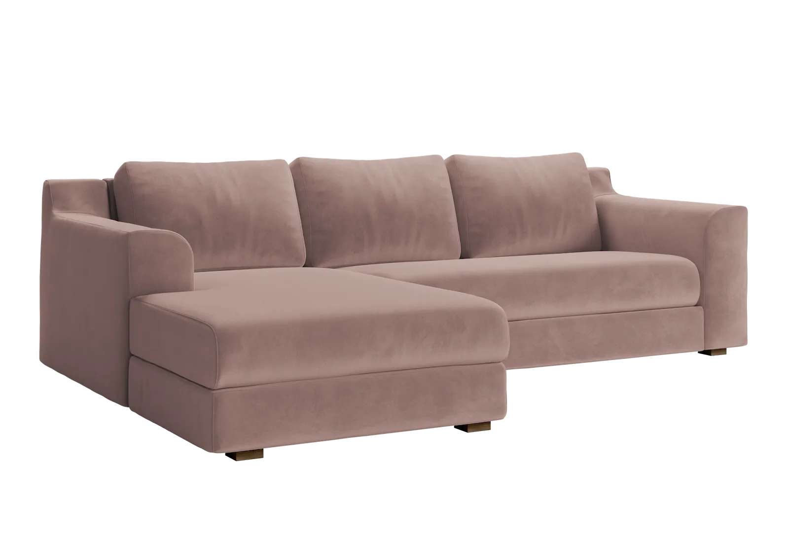 The Elevate Sectional in Recycled Velvet