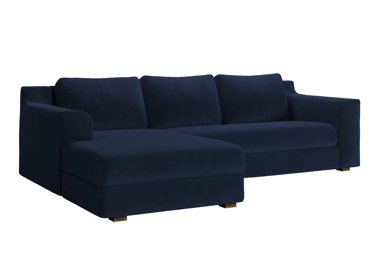 The Elevate Sectional in Recycled Velvet