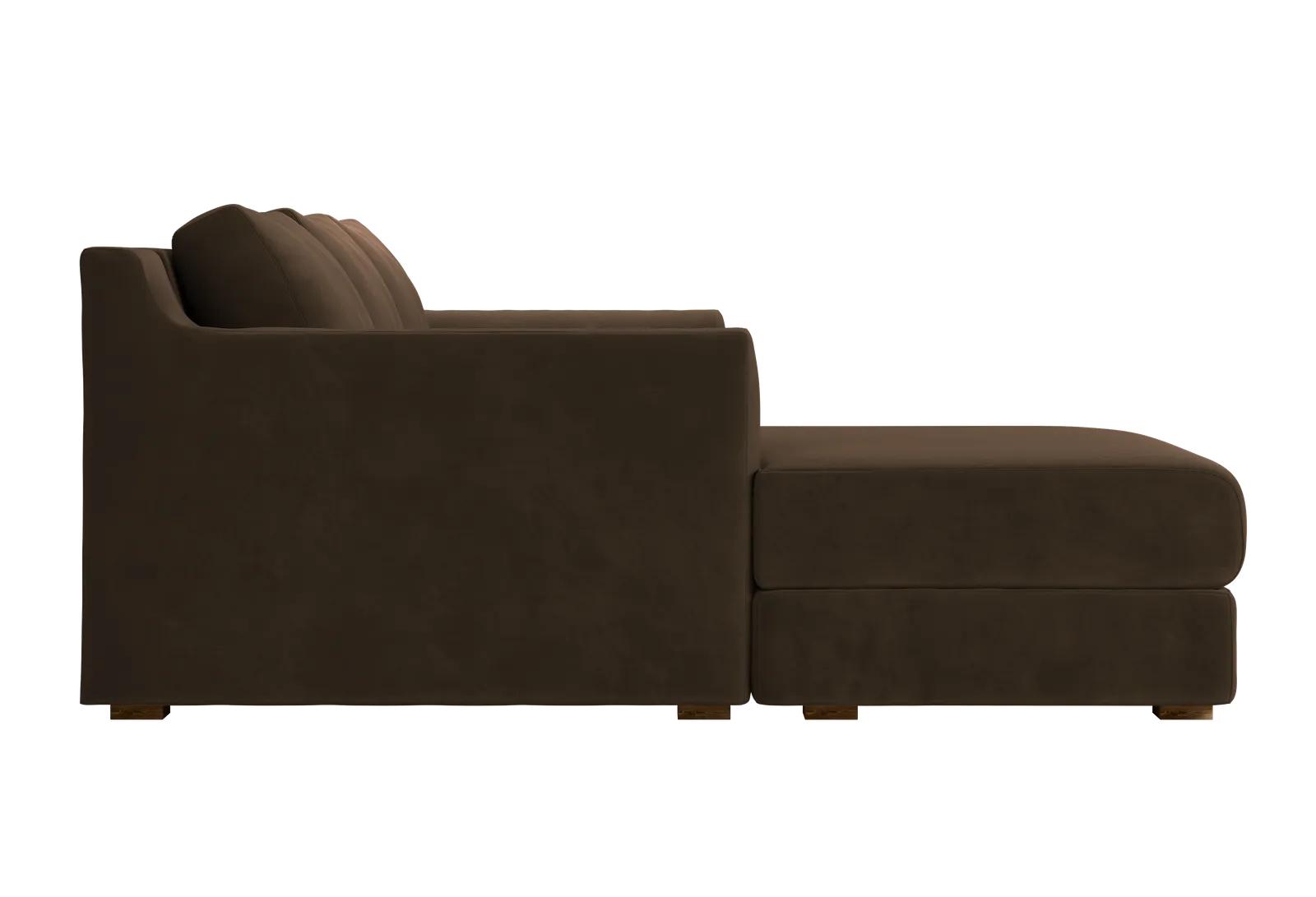 The Elevate Sectional in Recycled Velvet