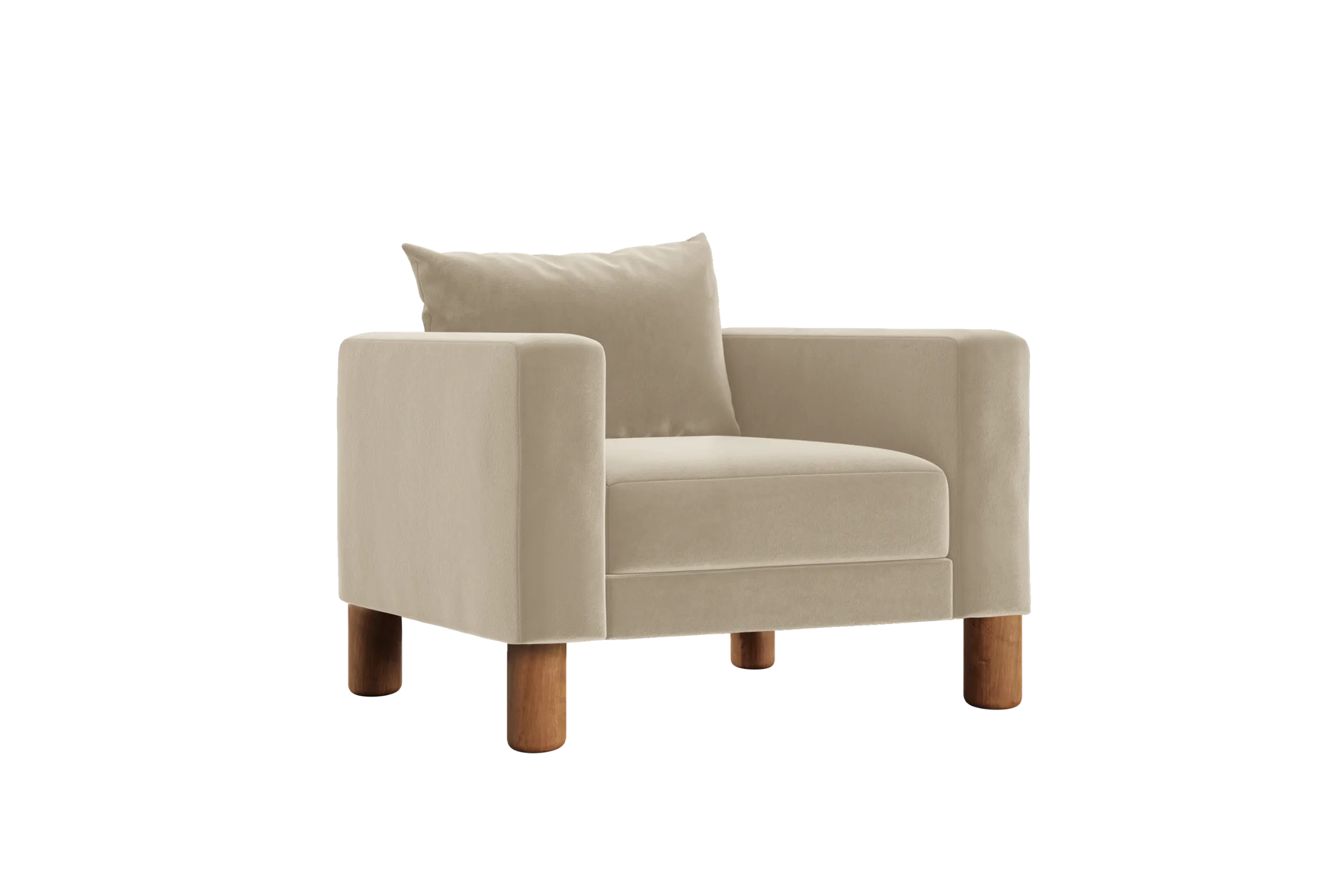 The Essential Club Chair in Recycled Velvet