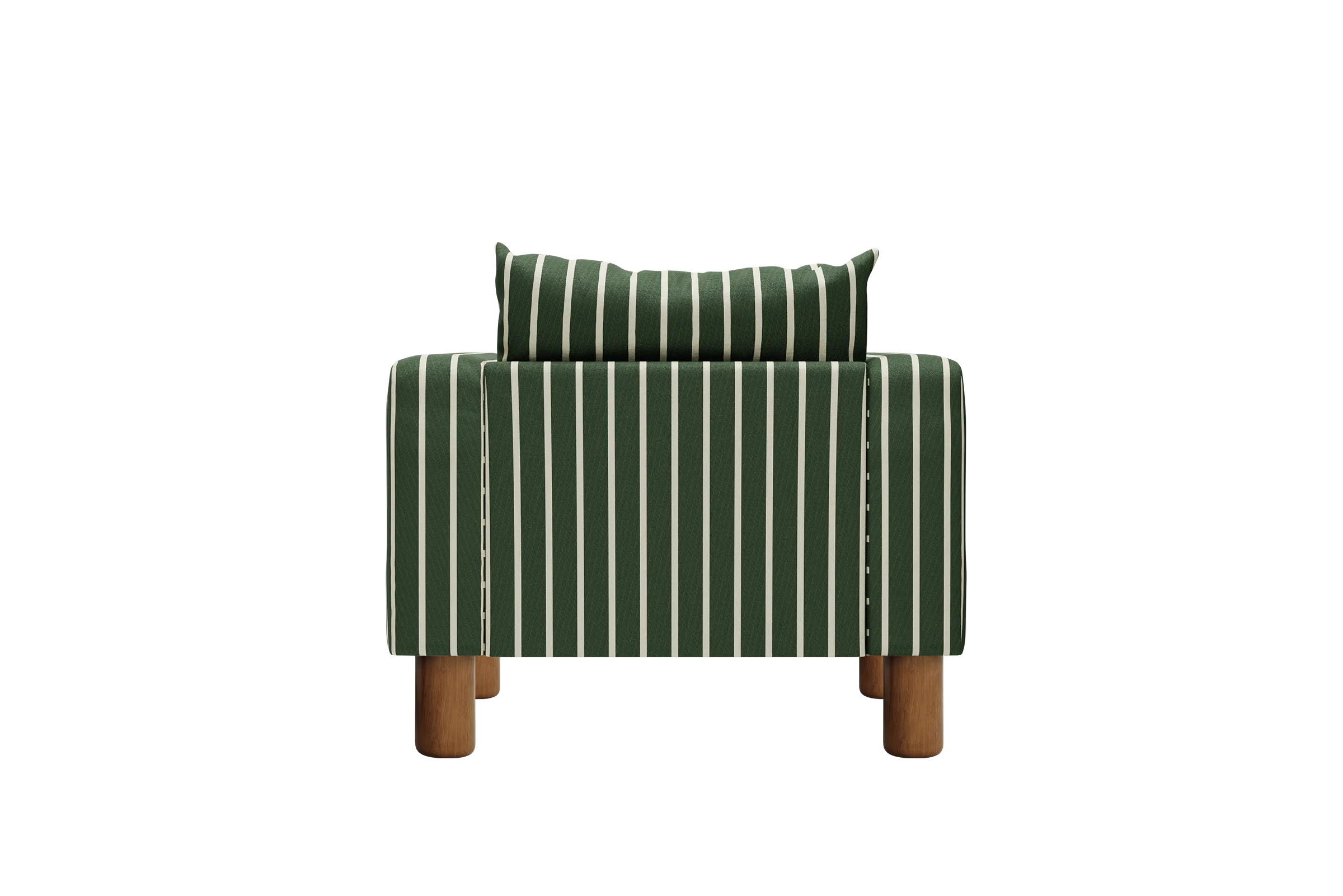The Essential Club Chair in Striped Hemp Blend