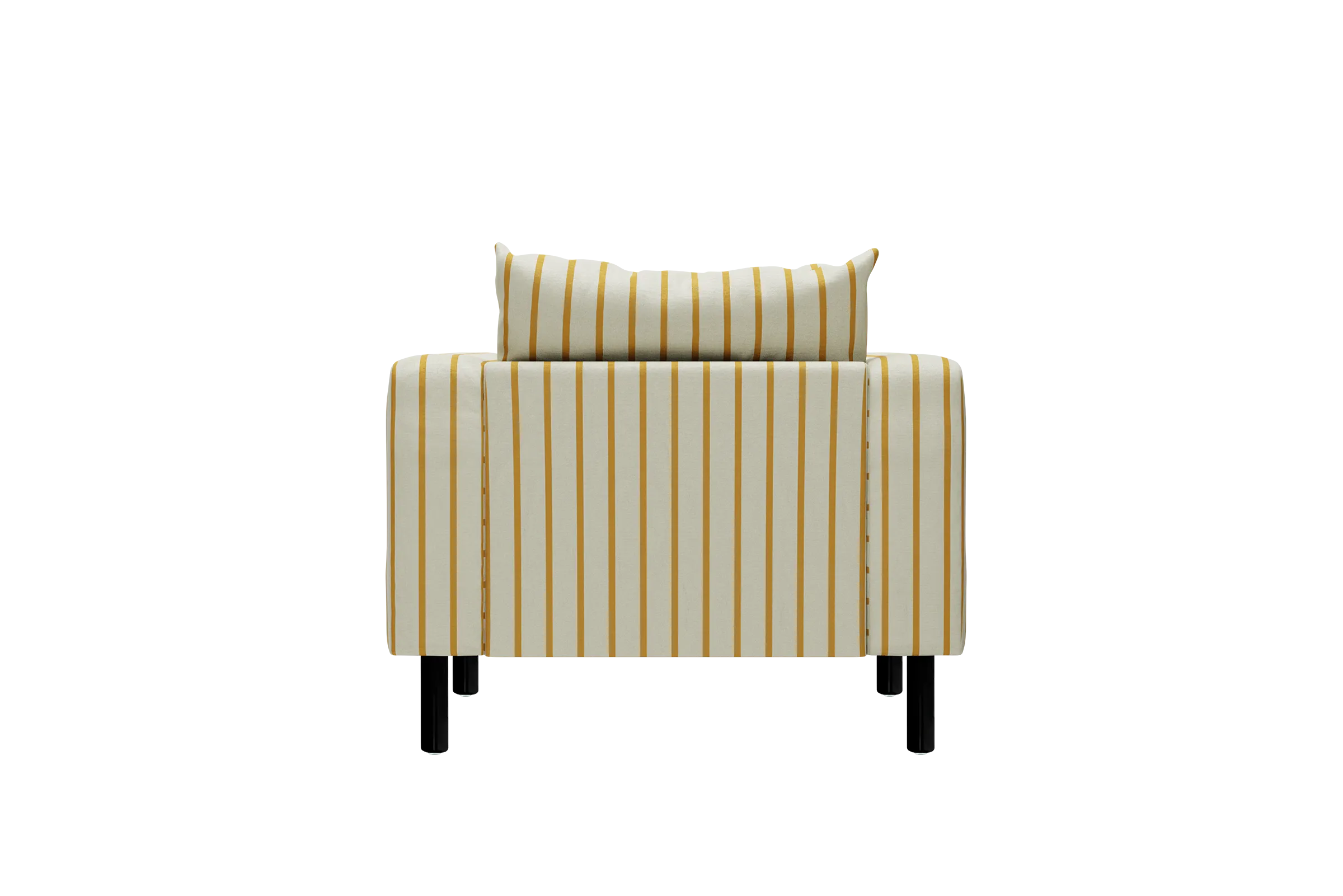 The Essential Club Chair in Striped Hemp Blend
