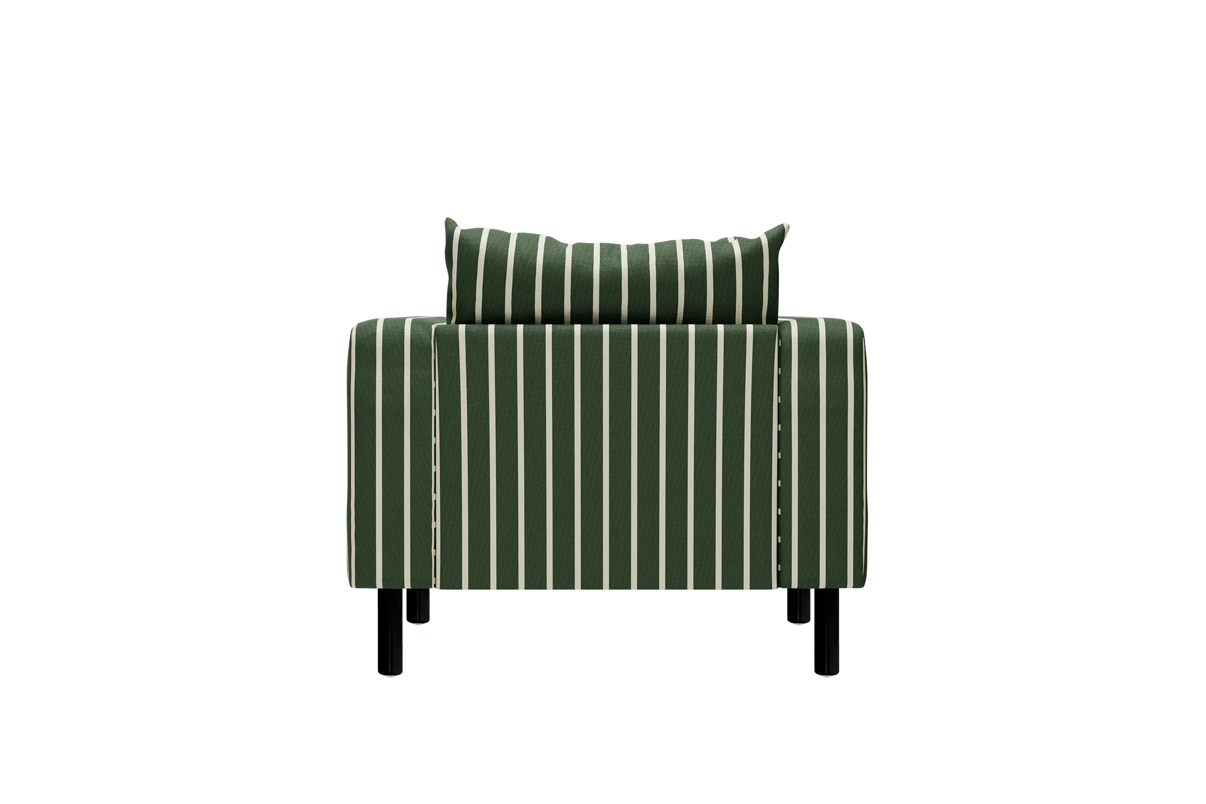 The Essential Club Chair in Striped Hemp Blend