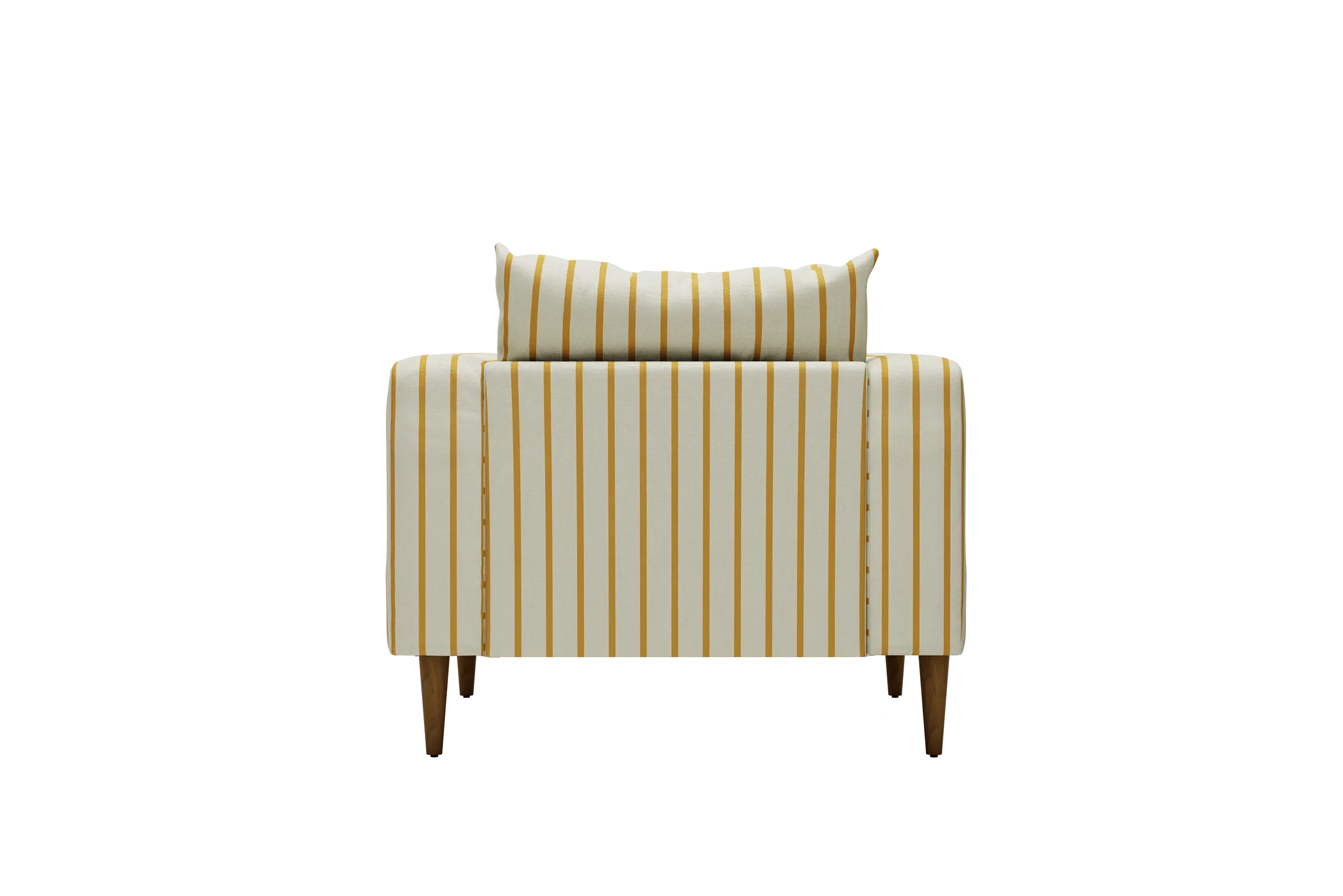 The Essential Club Chair in Striped Hemp Blend
