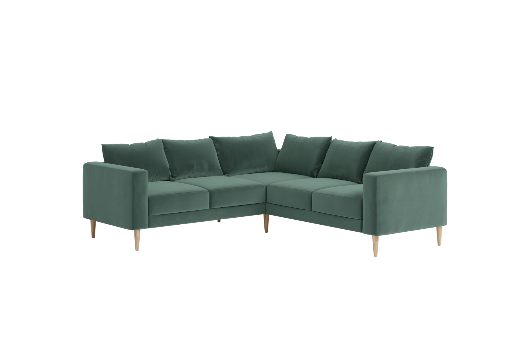 The Essential Corner Sectional (5 Seat) in Recycled Velvet