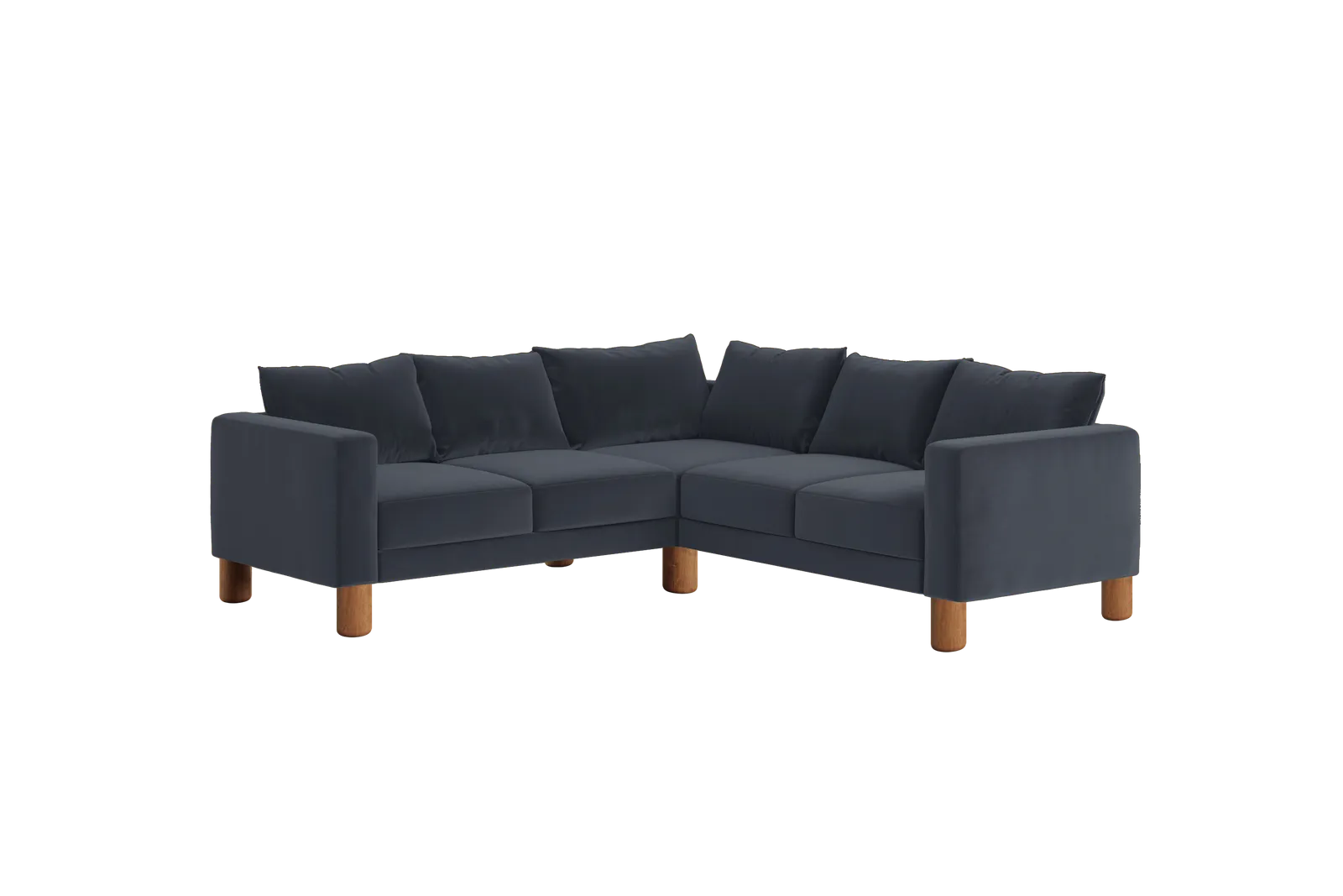 The Essential Corner Sectional (5 Seat) in Recycled Velvet