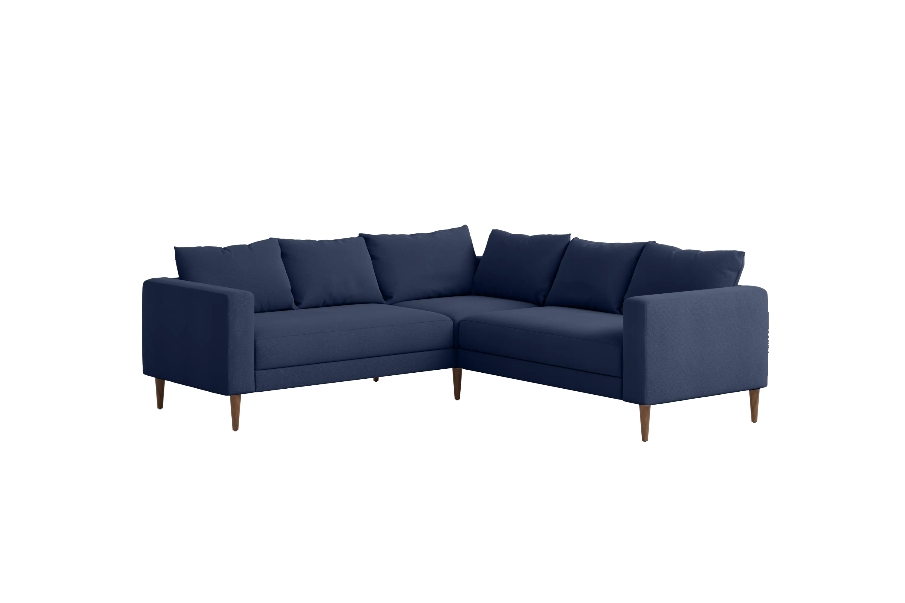 The Essential Corner Sectional (5 Seat) in Recycled Velvet