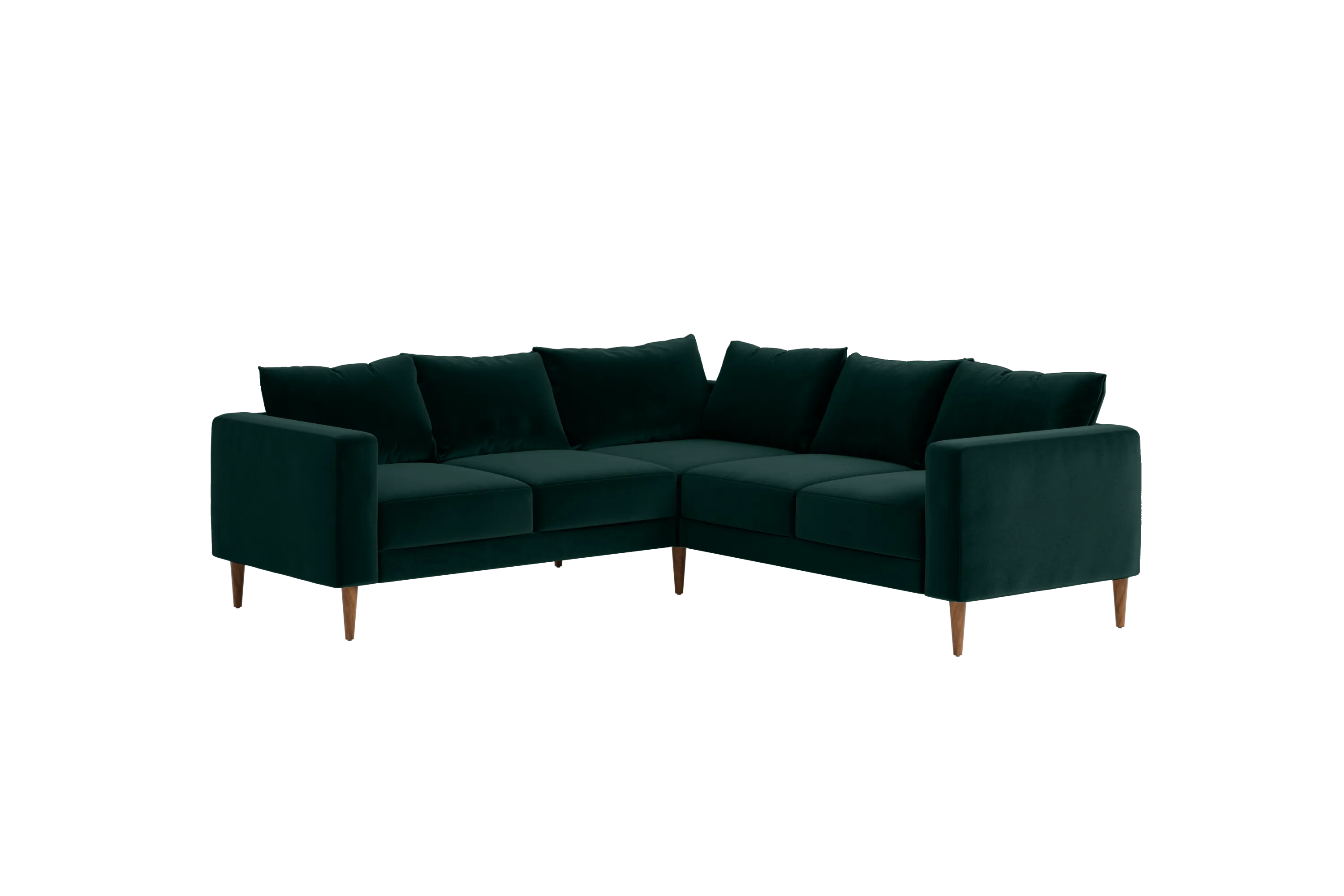 The Essential Corner Sectional (5 Seat) in Recycled Velvet