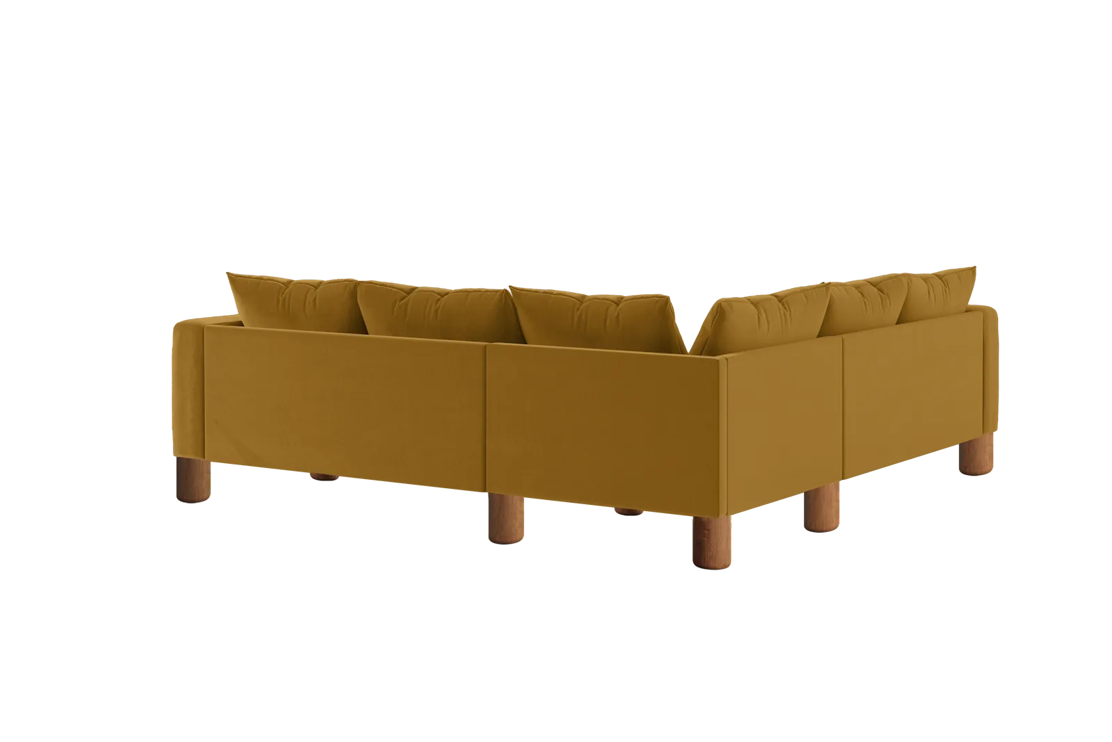 The Essential Corner Sectional (5 Seat) in Recycled Velvet