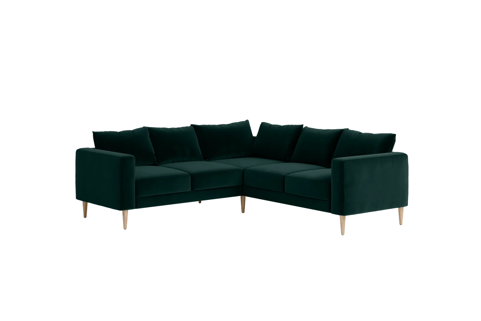 The Essential Corner Sectional (5 Seat) in Recycled Velvet
