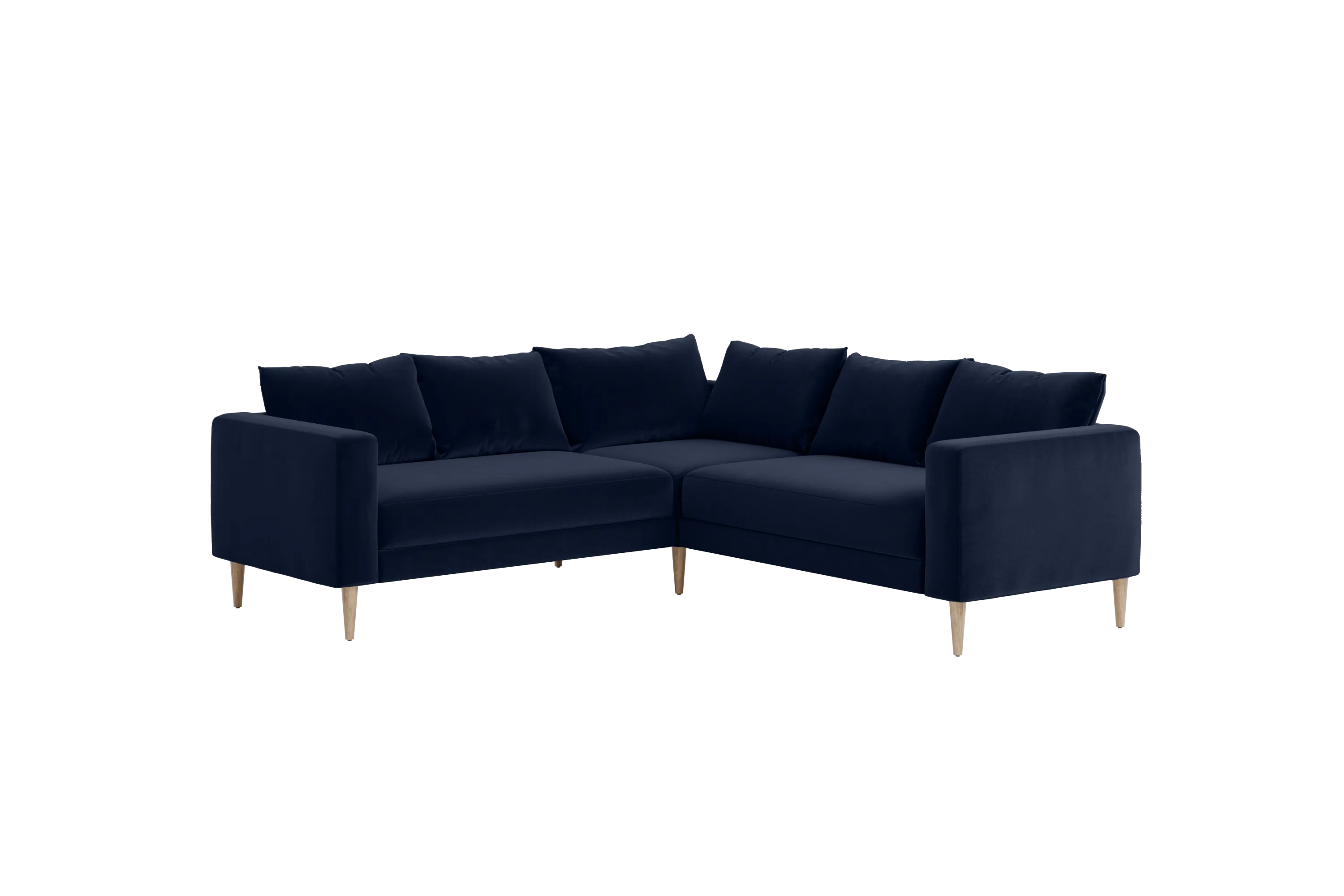 The Essential Corner Sectional (5 Seat) in Recycled Velvet