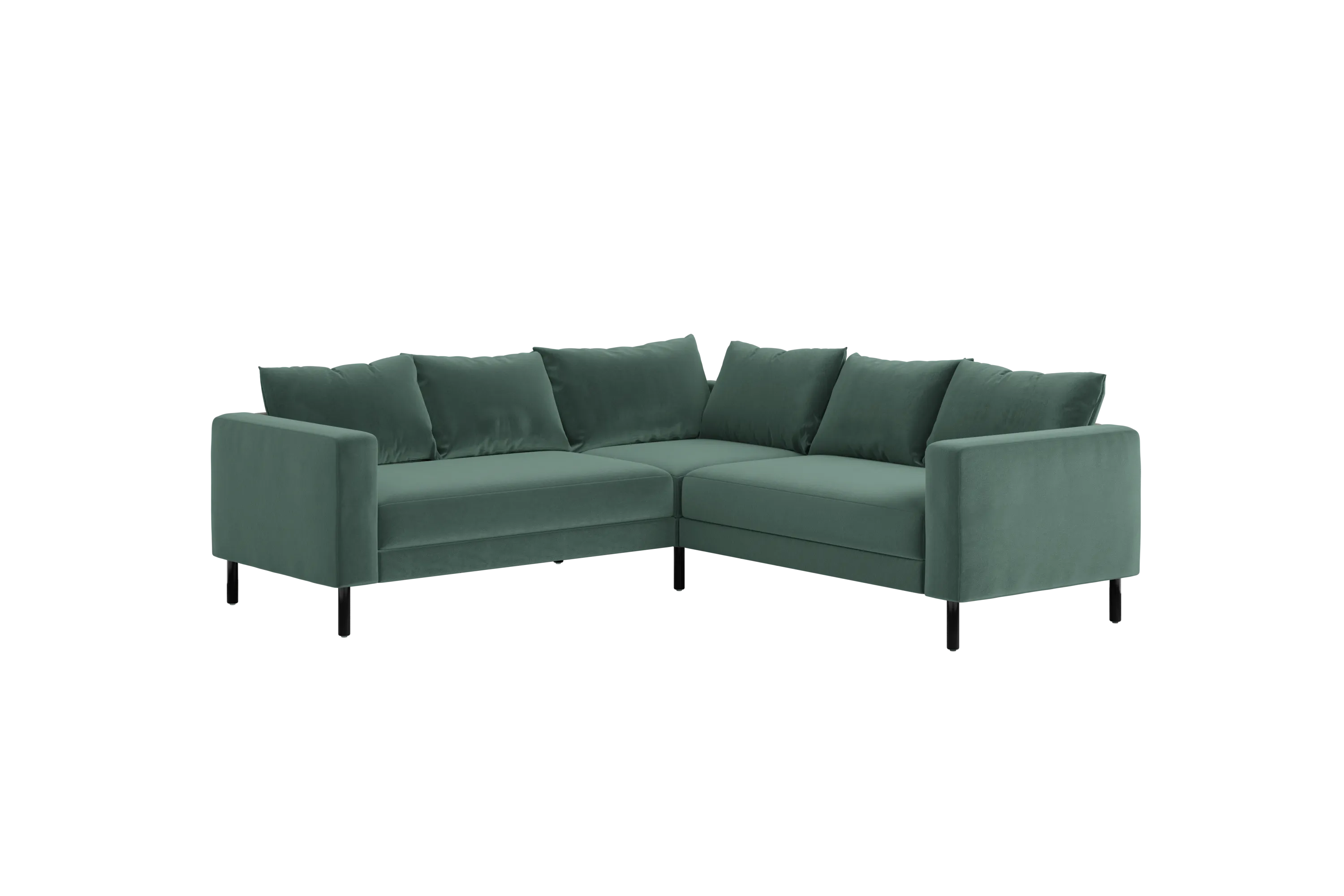 The Essential Corner Sectional (5 Seat) in Recycled Velvet
