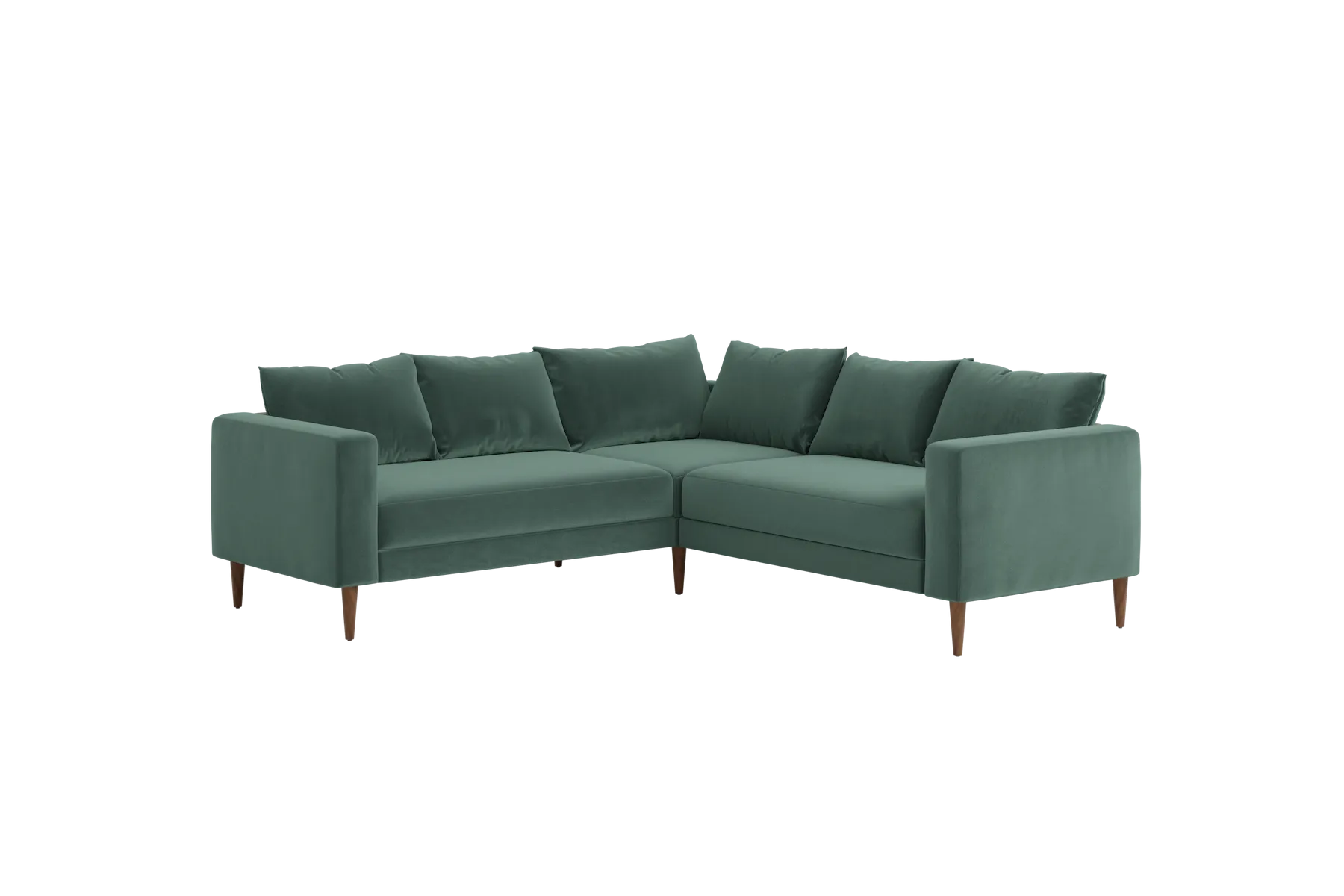 The Essential Corner Sectional (5 Seat) in Recycled Velvet