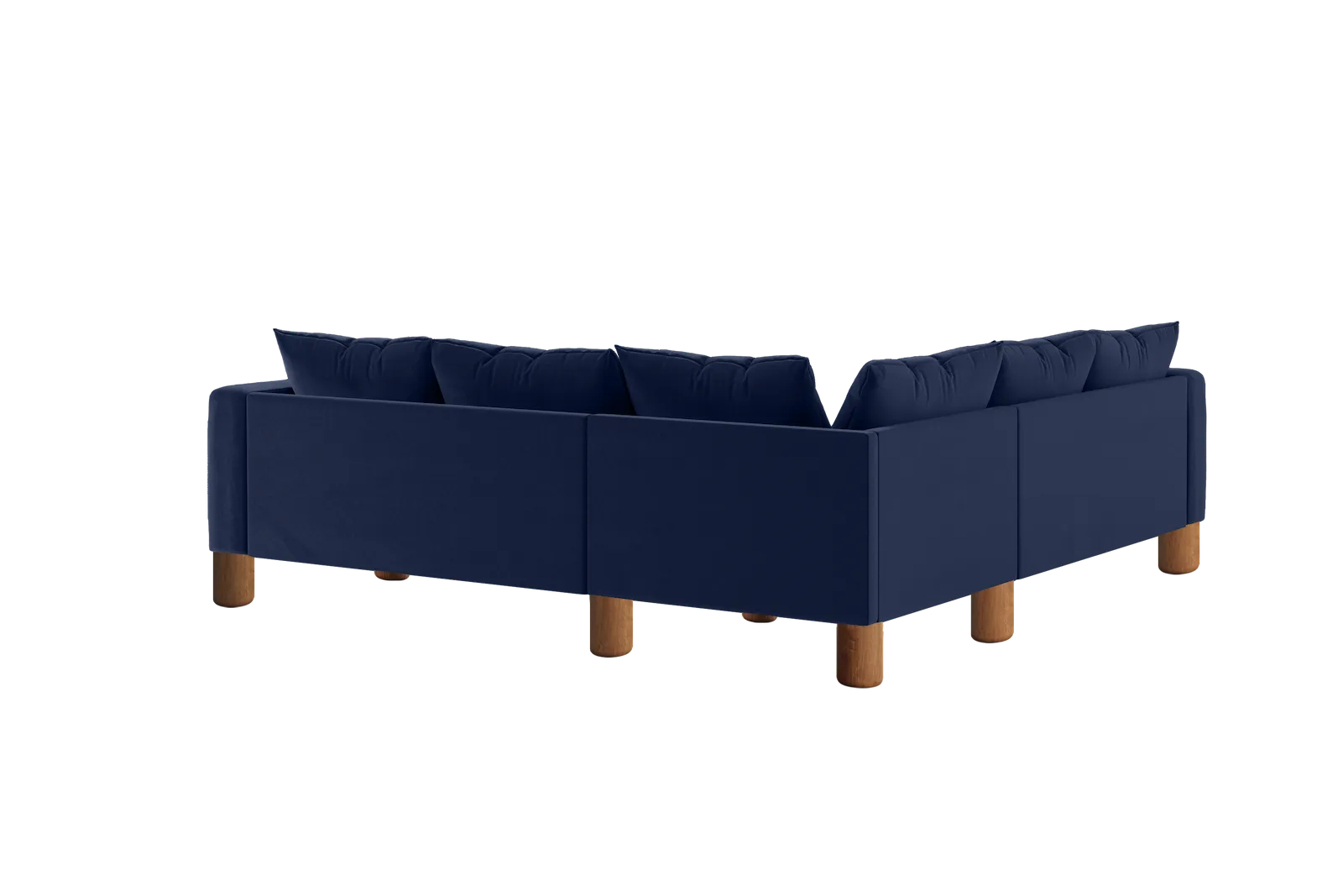 The Essential Corner Sectional (5 Seat) in Recycled Velvet