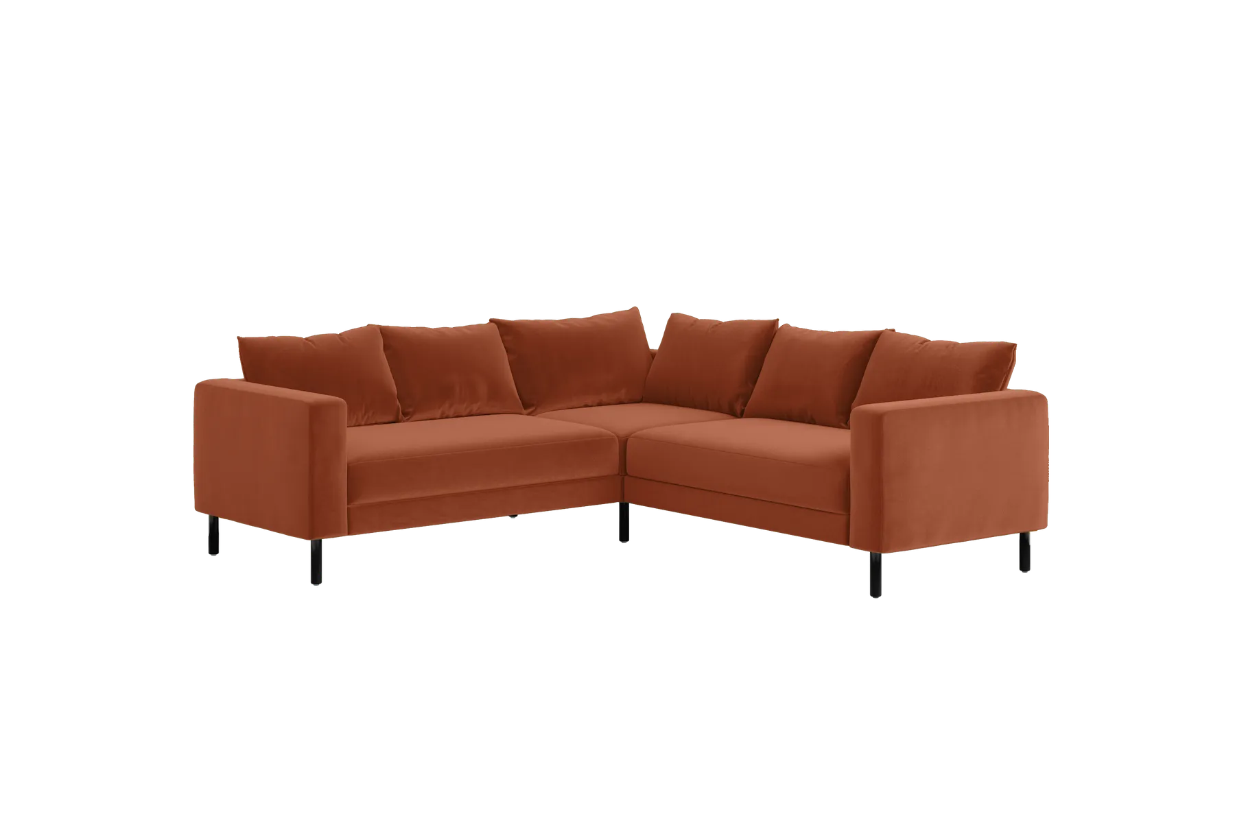 The Essential Corner Sectional (5 Seat) in Recycled Velvet
