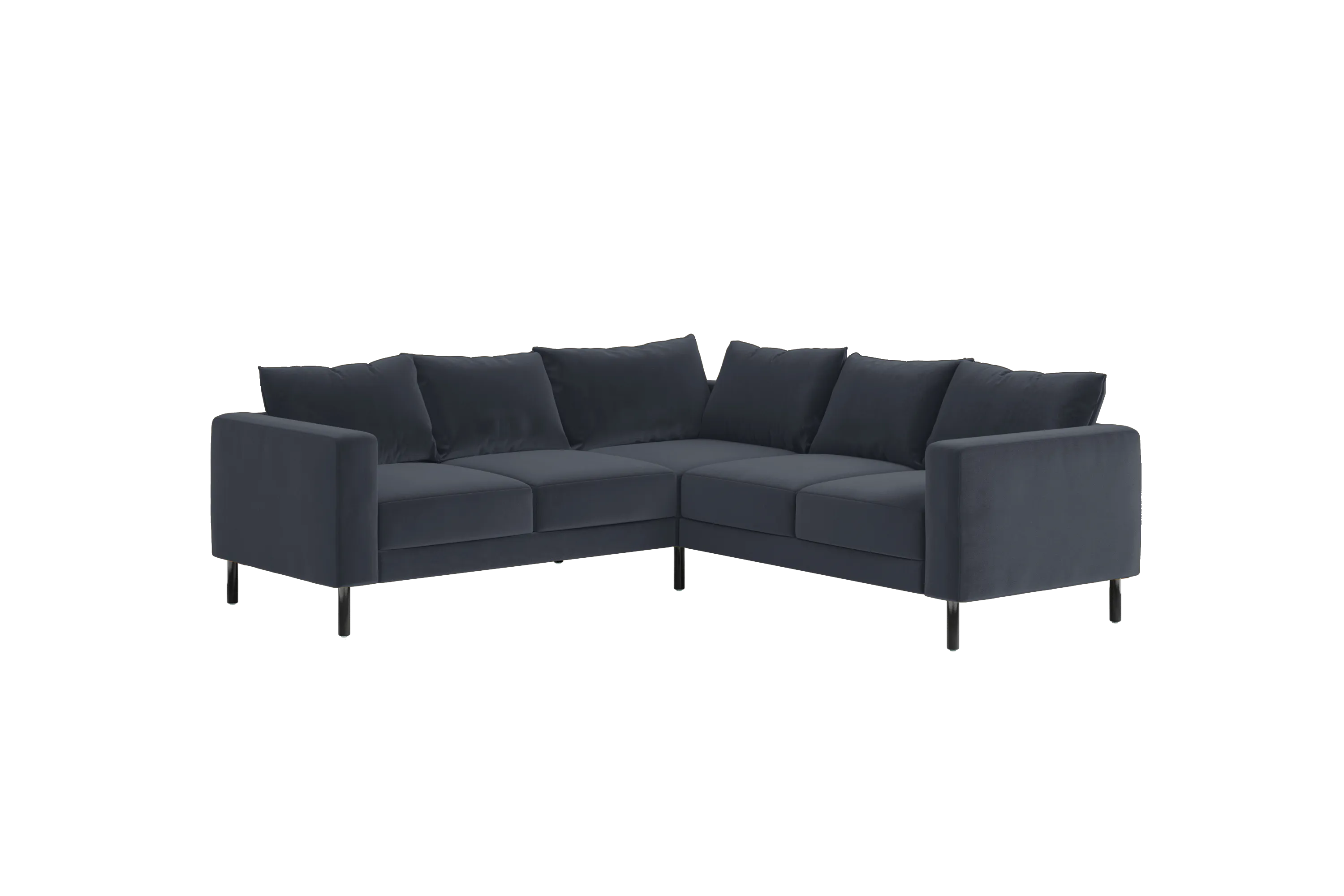 The Essential Corner Sectional (5 Seat) in Recycled Velvet