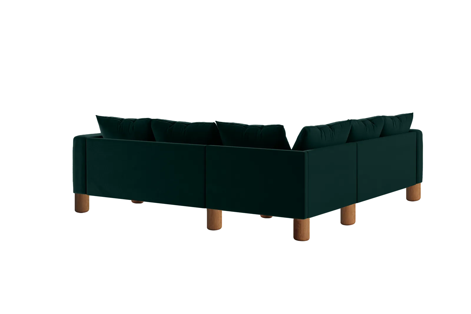 The Essential Corner Sectional (5 Seat) in Recycled Velvet