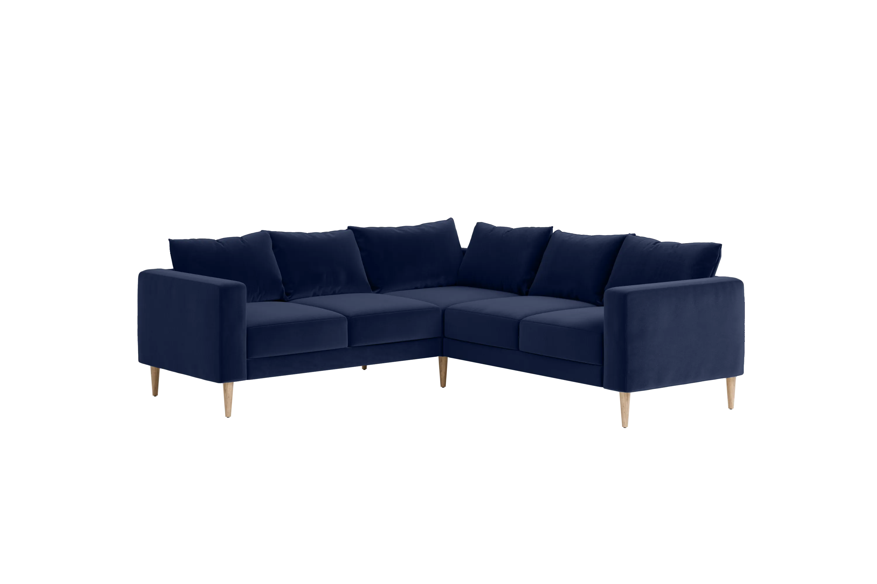 The Essential Corner Sectional (5 Seat) in Recycled Velvet