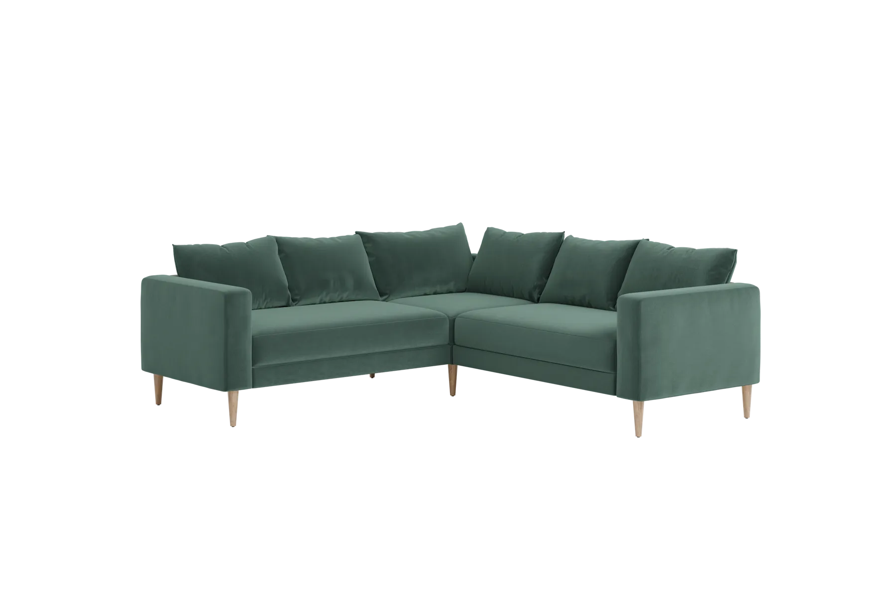 The Essential Corner Sectional (5 Seat) in Recycled Velvet