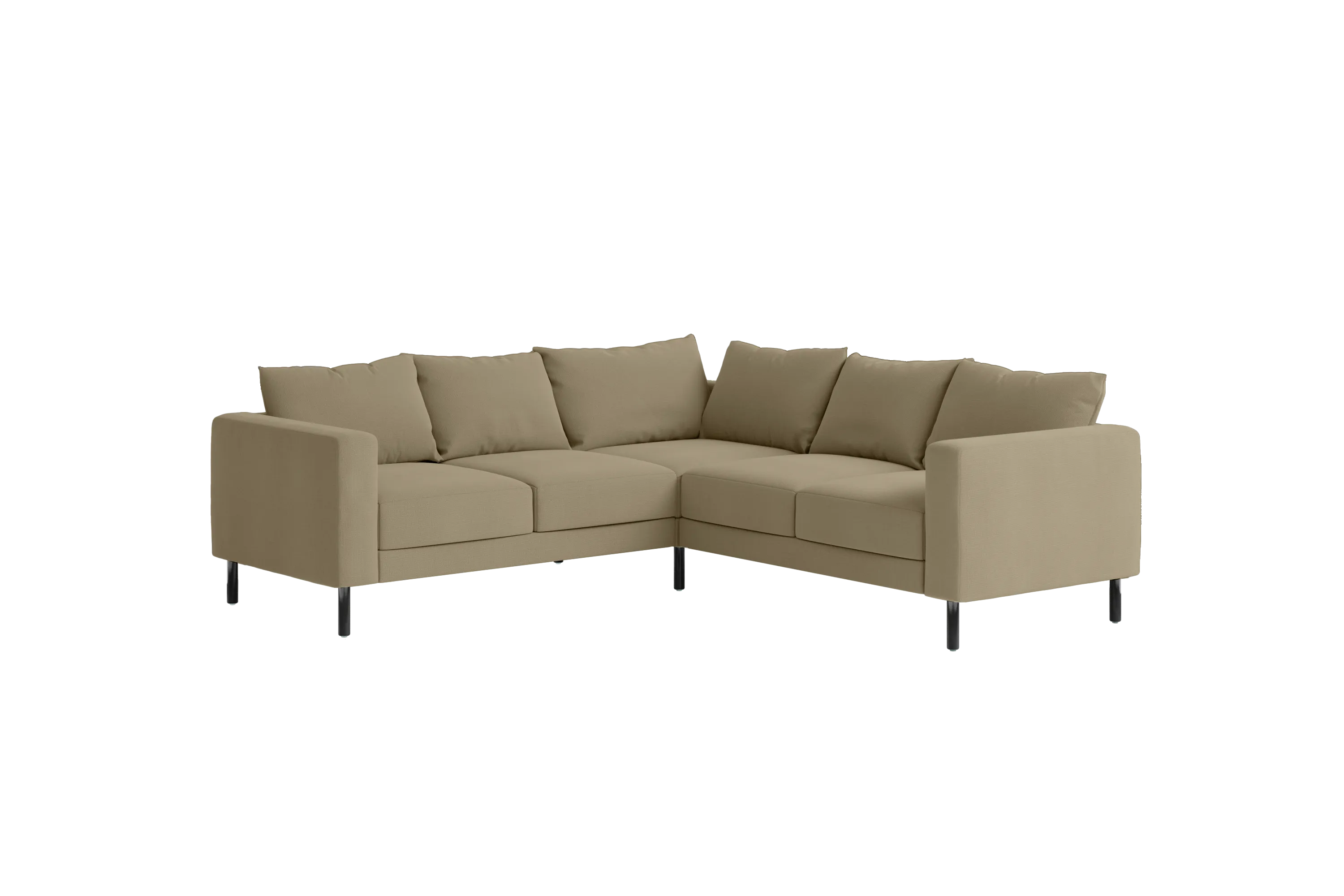 The Essential Corner Sectional (5 Seat) in Recycled Velvet