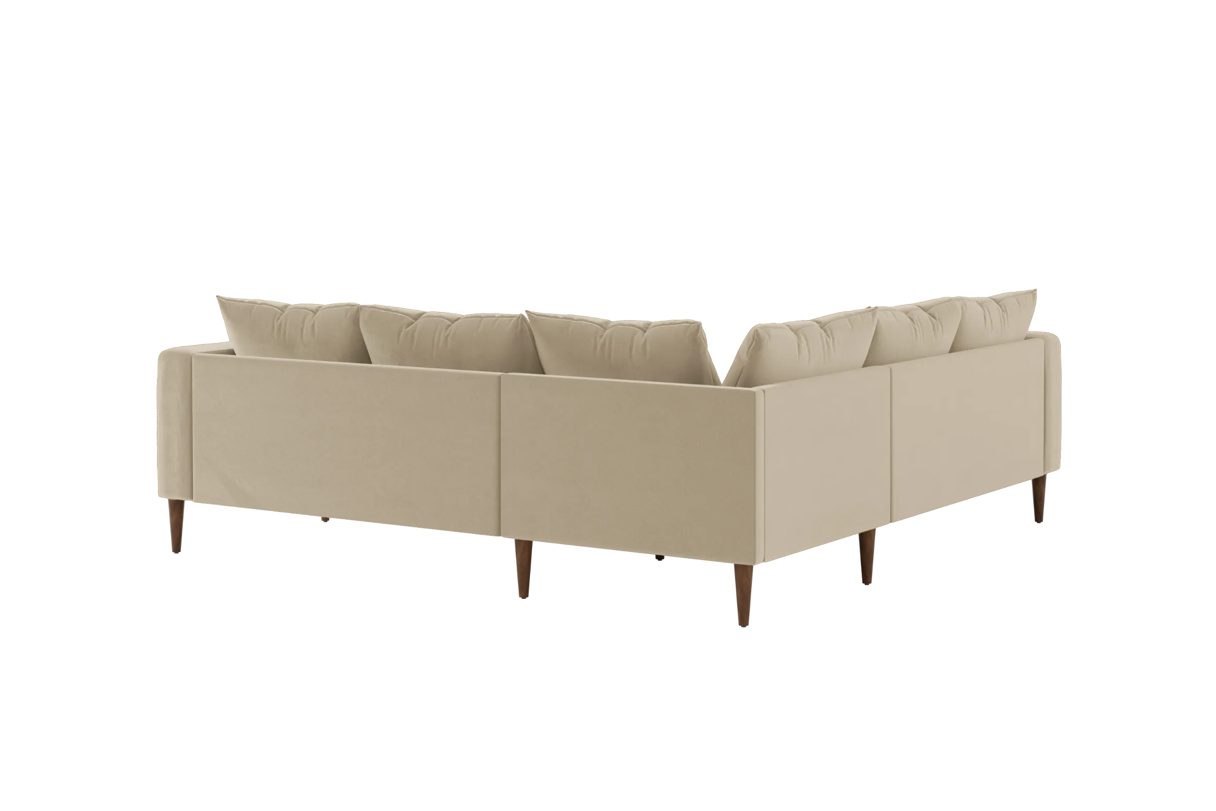 The Essential Corner Sectional (5 Seat) in Recycled Velvet
