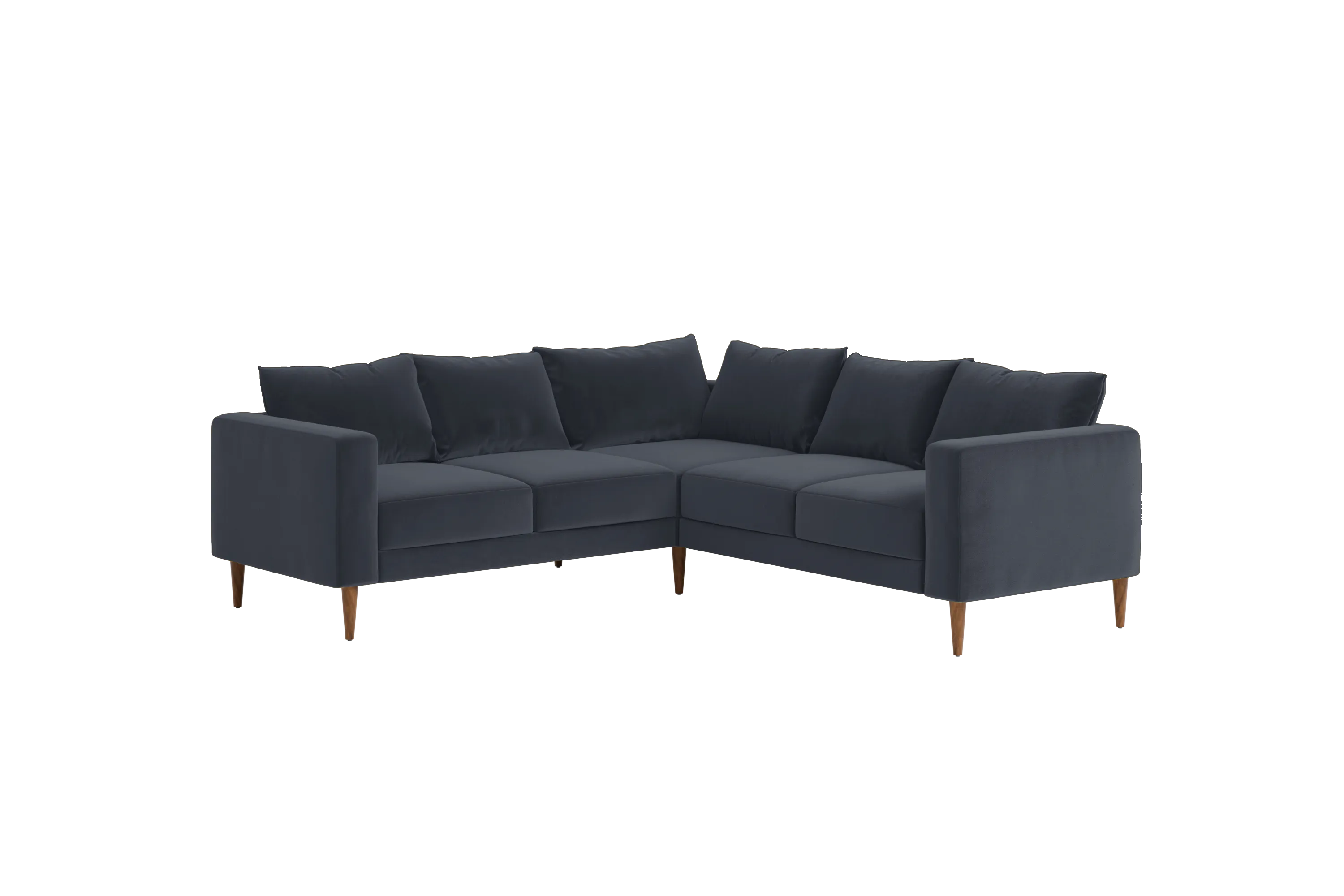 The Essential Corner Sectional (5 Seat) in Recycled Velvet