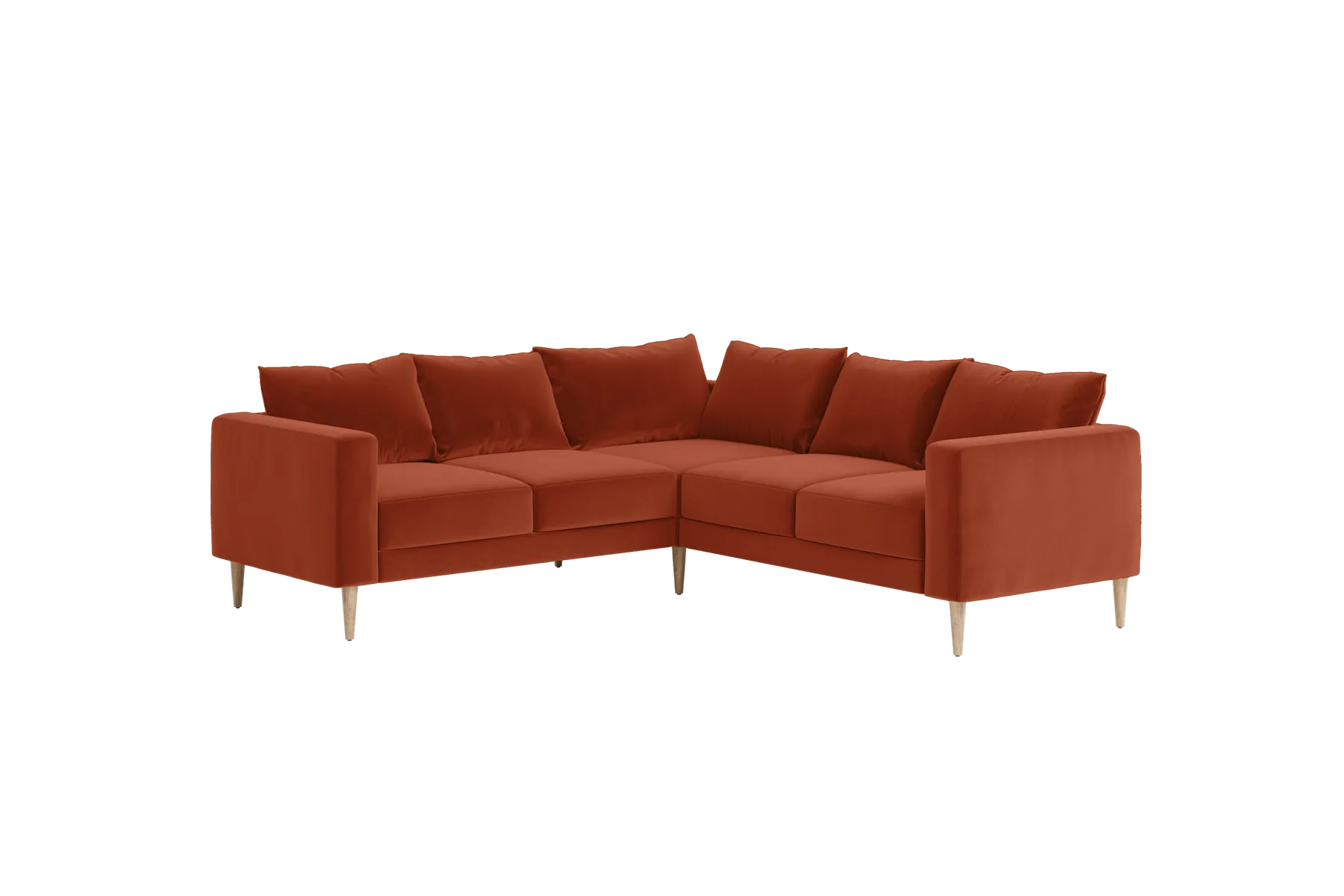 The Essential Corner Sectional (5 Seat) in Recycled Velvet