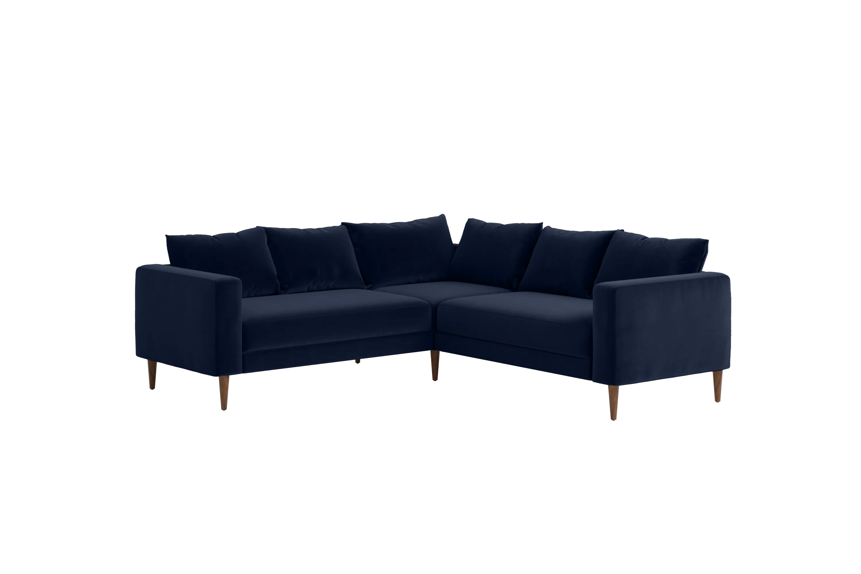 The Essential Corner Sectional (5 Seat) in Recycled Velvet