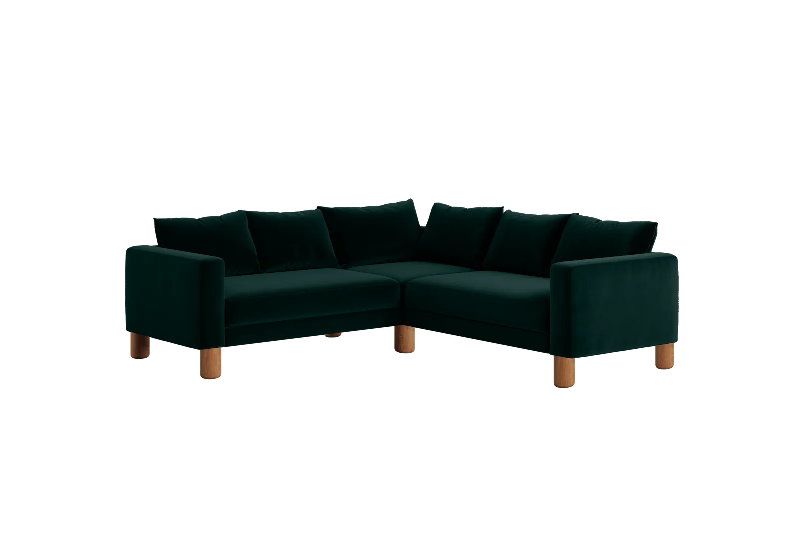 The Essential Corner Sectional (5 Seat) in Recycled Velvet