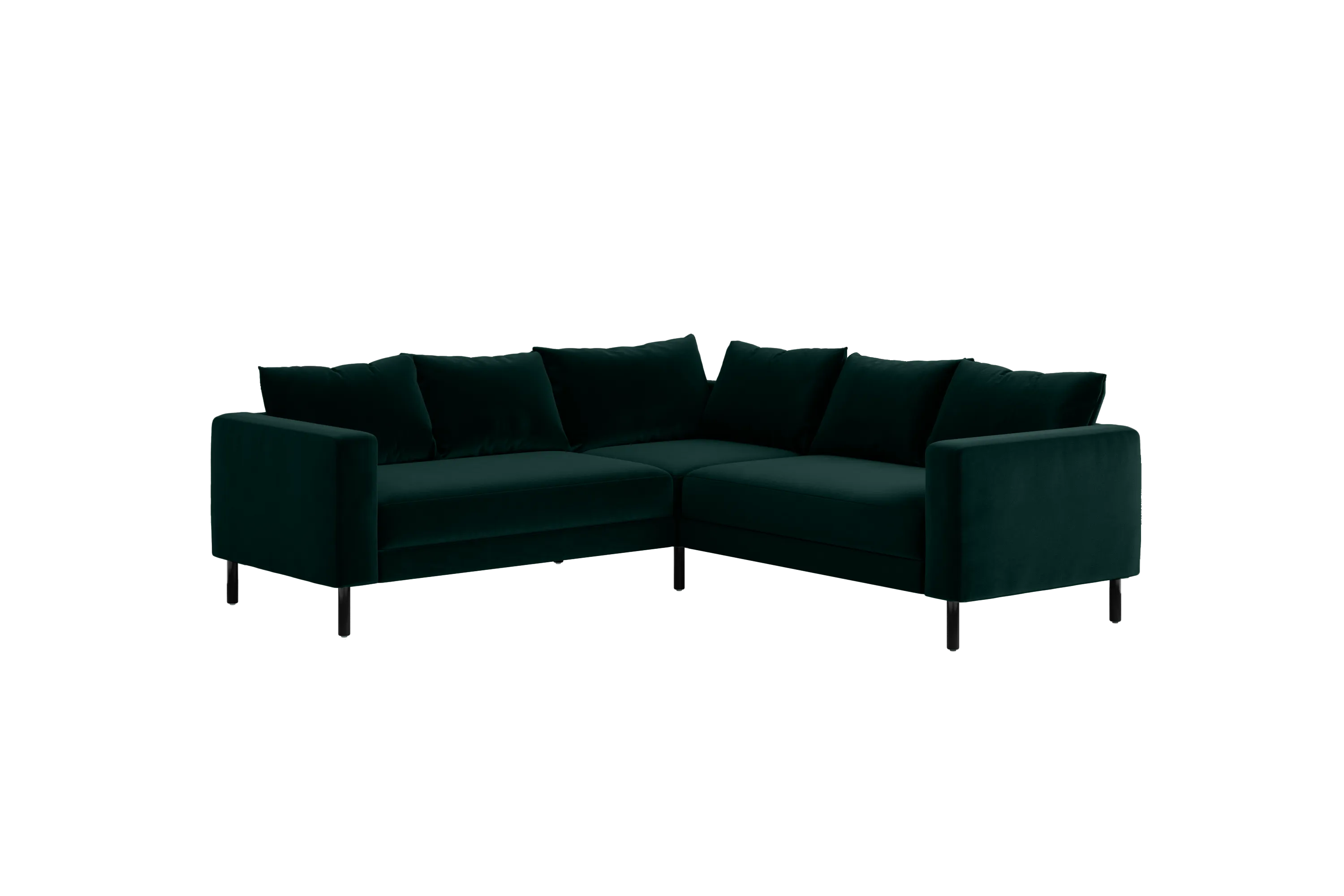 The Essential Corner Sectional (5 Seat) in Recycled Velvet