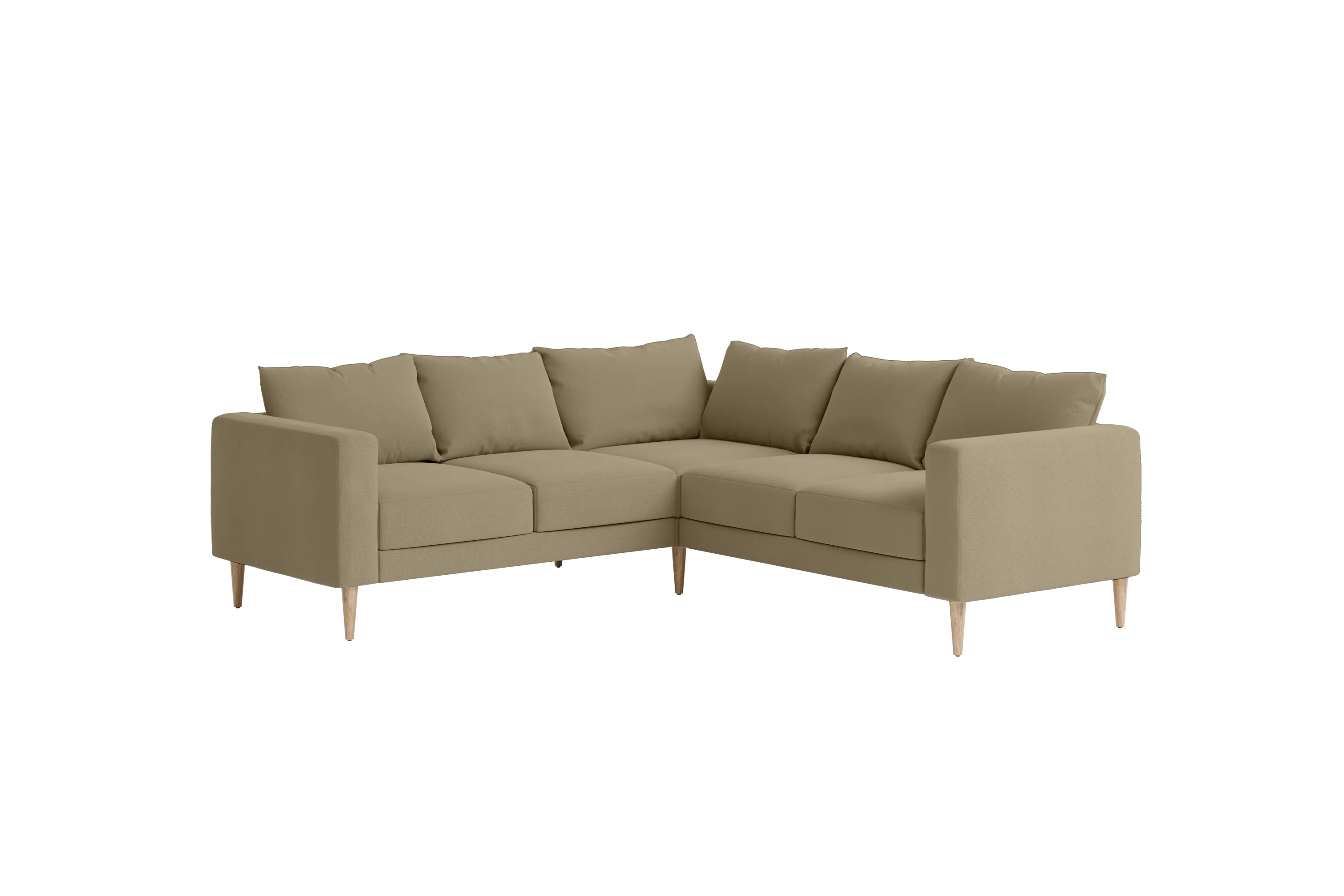 The Essential Corner Sectional (5 Seat) in Recycled Velvet