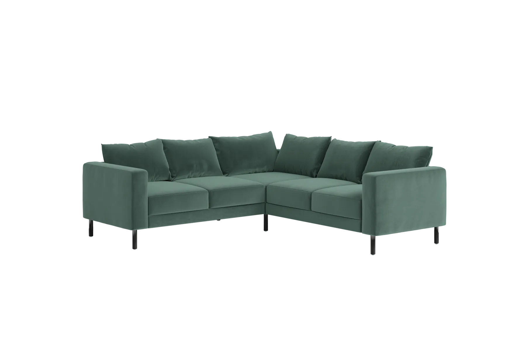 The Essential Corner Sectional (5 Seat) in Recycled Velvet