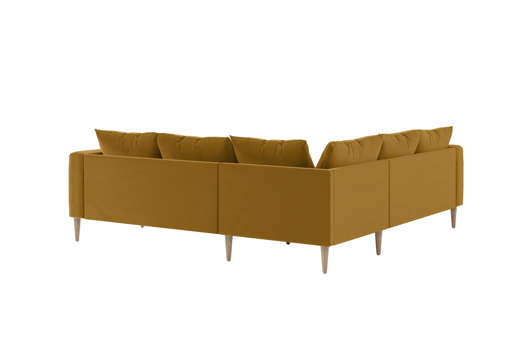 The Essential Corner Sectional (5 Seat) in Recycled Velvet