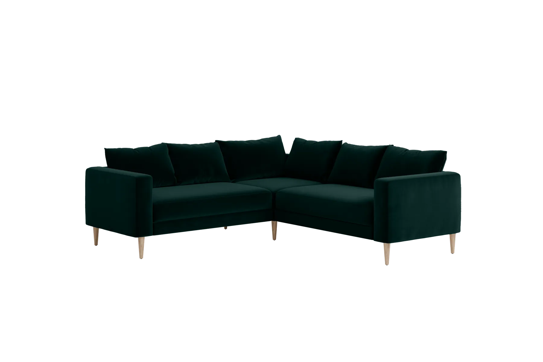 The Essential Corner Sectional (5 Seat) in Recycled Velvet